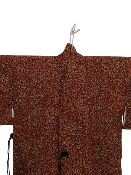 Komono Kimono Haori Flower Motif Japanese Traditional Wear Size XL / US 12-14 / IT 48-50 - 3 Thumbnail