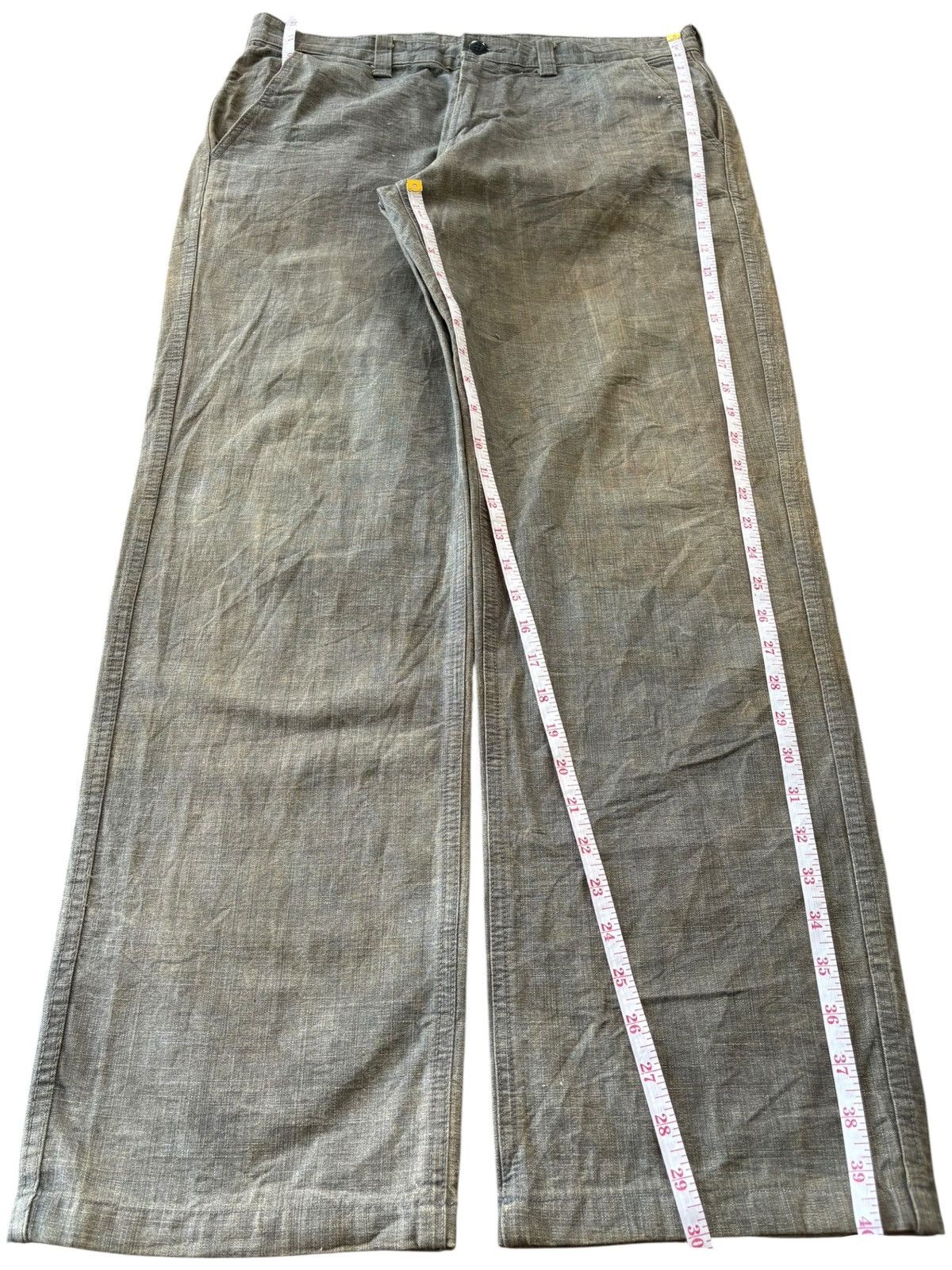 Japanese Brand Vintage Japanese Blue Way Mud Wash Baggy Jeans Size US 34 / EU 50 - 12 Thumbnail