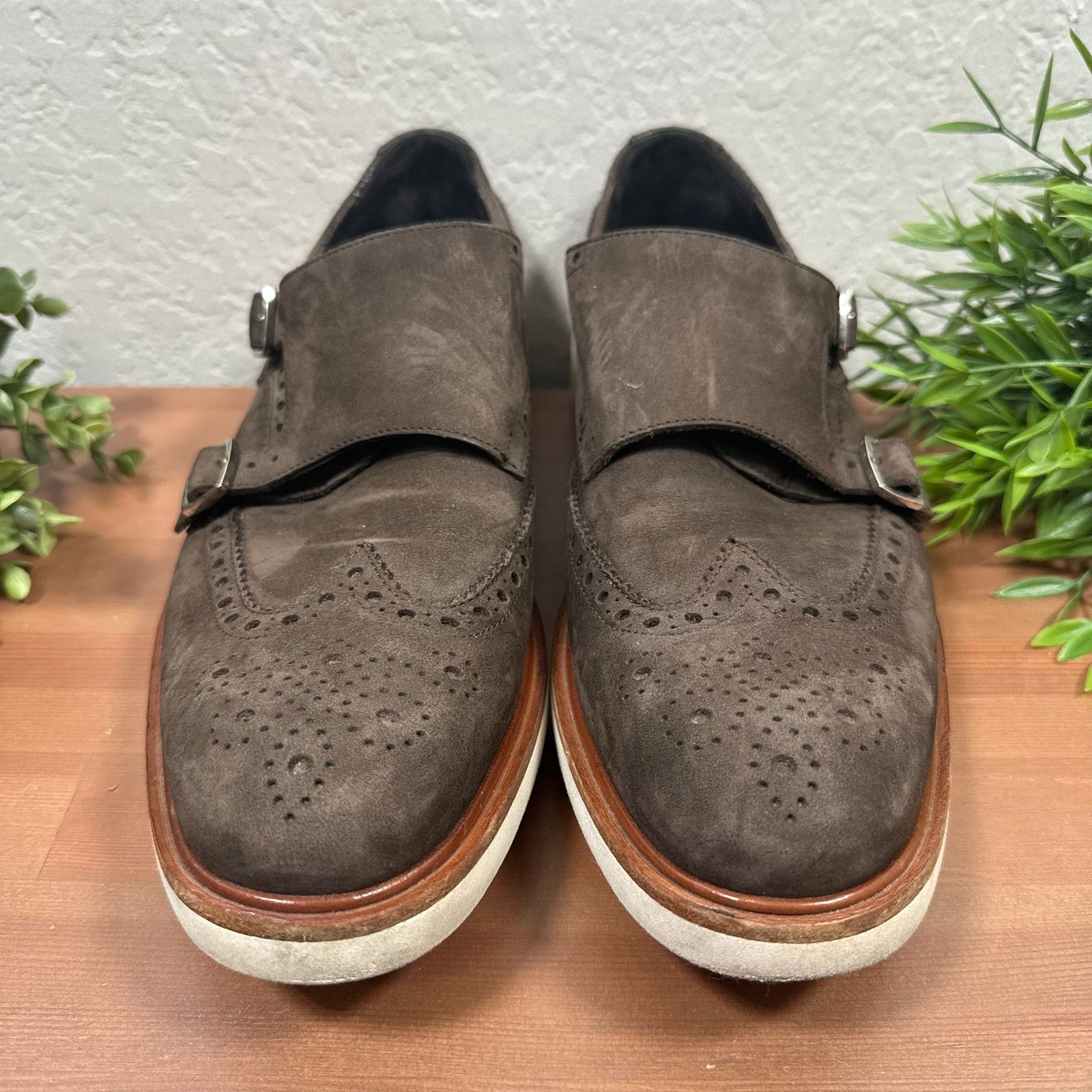 Salvatore Ferragamo Salvatore Ferragamo Double Monk Strap Suede Leather Oxfords Size US 8.5 / EU 41-42 - 3 Thumbnail