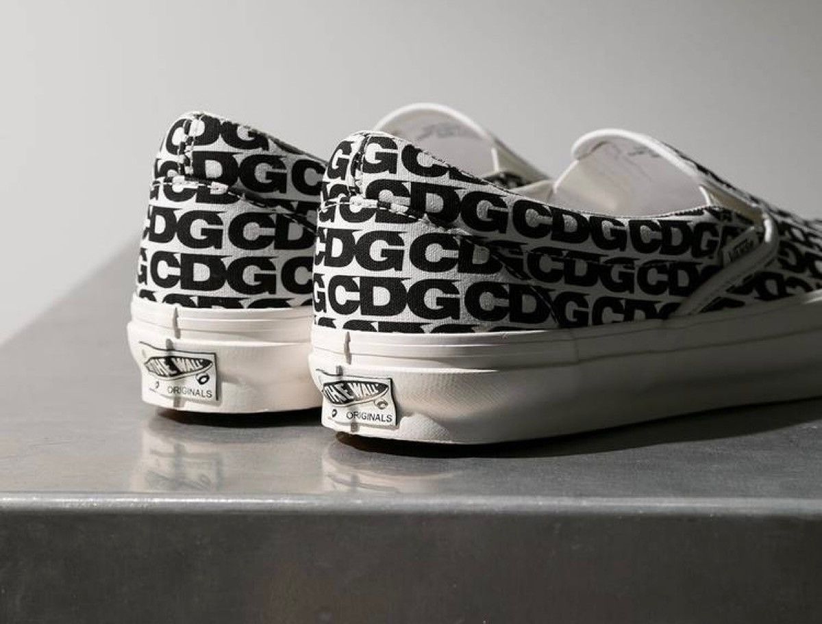 CDG by Comme des Garcons CDG x VANS SLIP ON Sneakers shoes Size US 10 / EU 43 - 3 Thumbnail