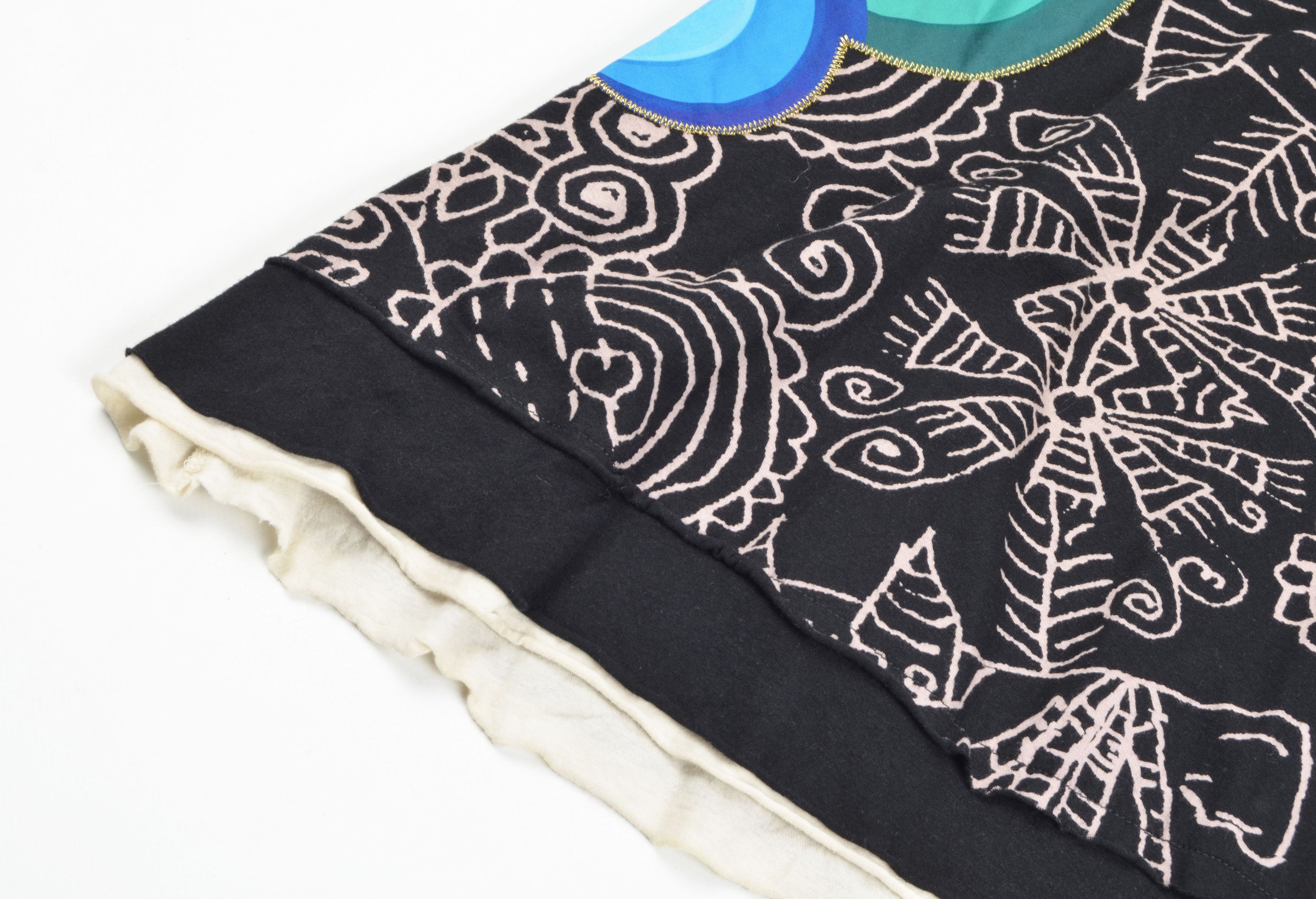 Desigual Vintage Desigual Y2k Graphic Print Boho A-Line Skirt Size 31" - 3 Thumbnail