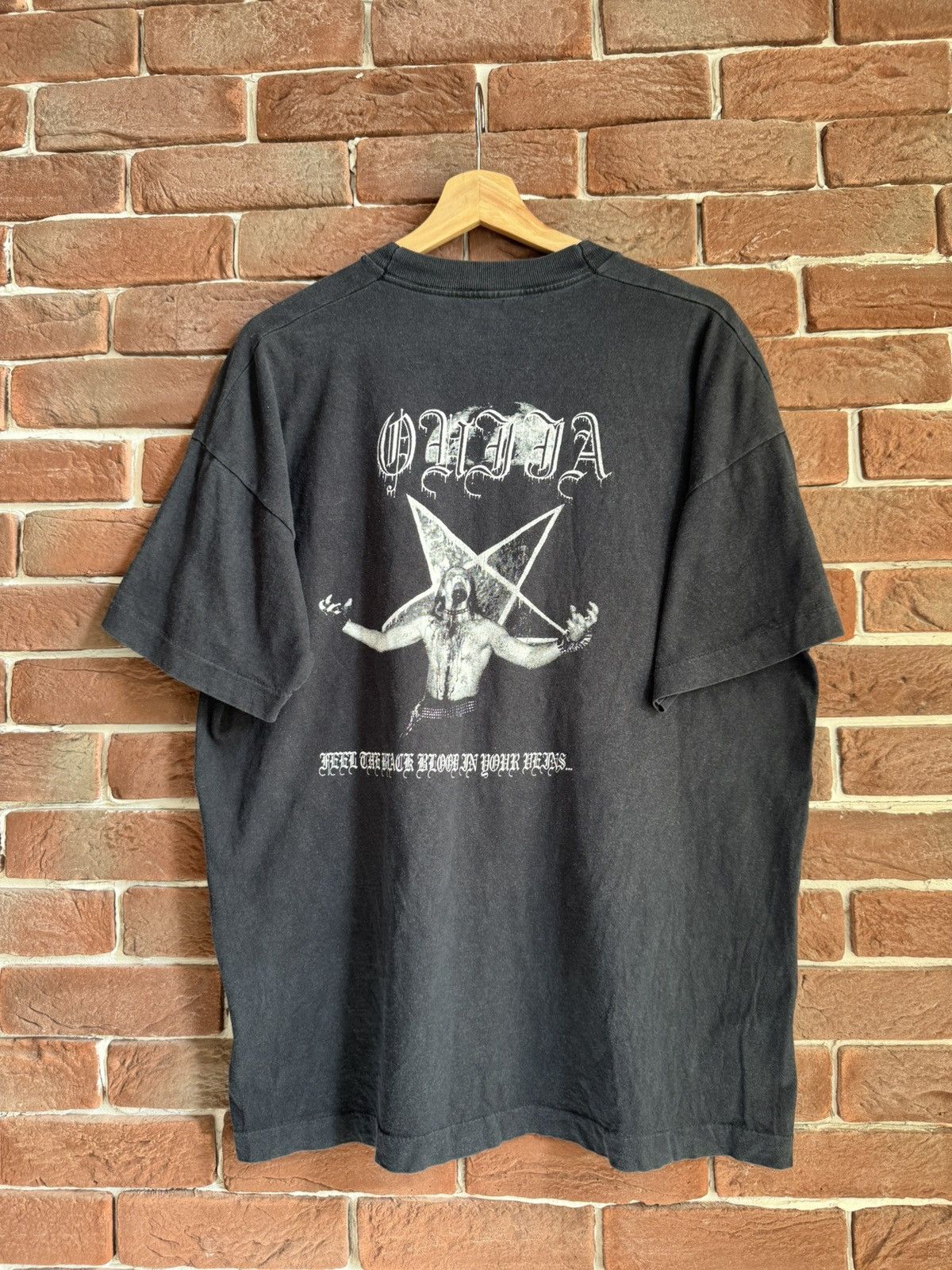 Band Tees Rare Vintage 90s OG Ouija Riding Into Black Metal Tshirt Xl Size US XL / EU 56 / 4 - 2 Thumbnail