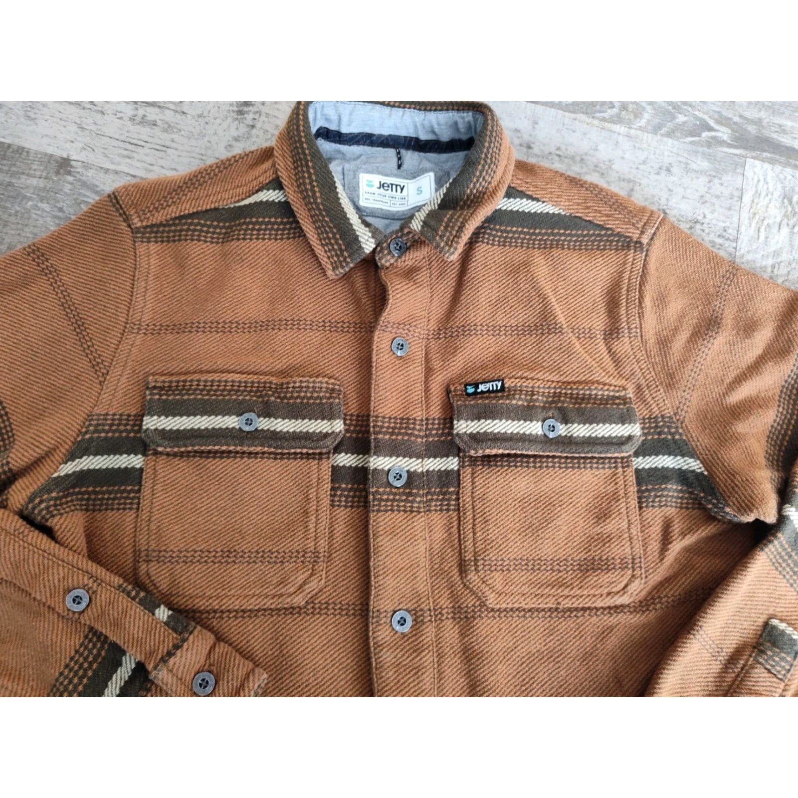 Vintage Jetty Horizon Flannel Shirt Mens Small Heavyweight Button Up EUC Size US S / EU 44-46 / 1 - 5 Thumbnail