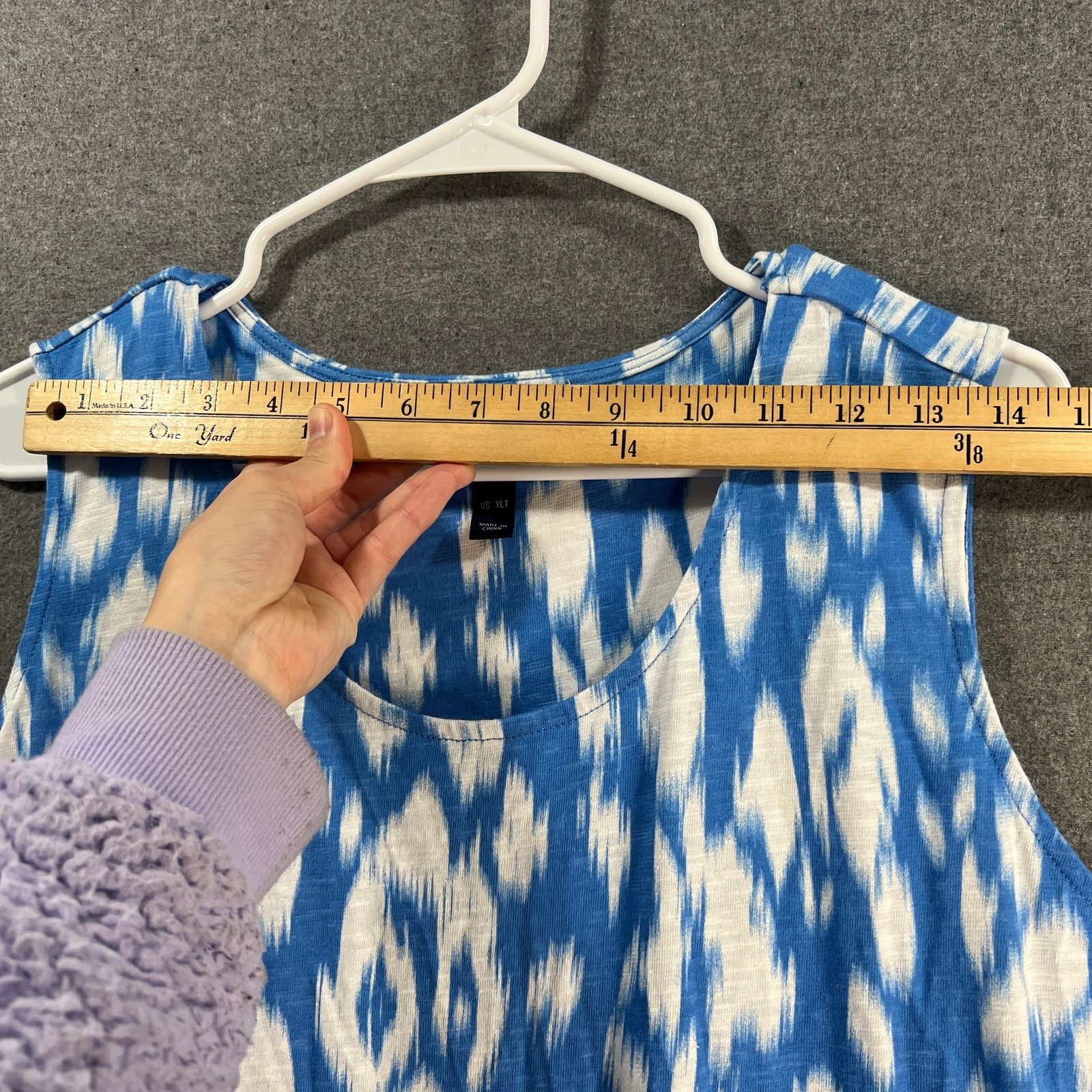 Denim & Co. Denim & Co. Beach Tall Printed Knit Linen Blend Midi Size XL / US 12-14 / IT 48-50 - 6 Thumbnail