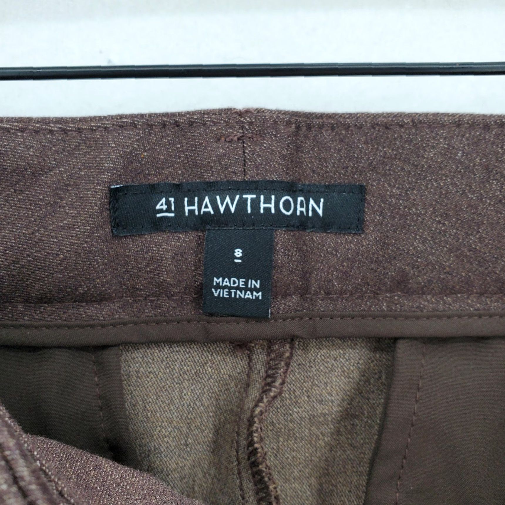 Vintage 41 Hawthorn Becca Mid Rise Bootcut Pants Womens 8 Brown Stretch Stitch Fix NWT Size 30" / US 8 / IT 44 - 6 Thumbnail