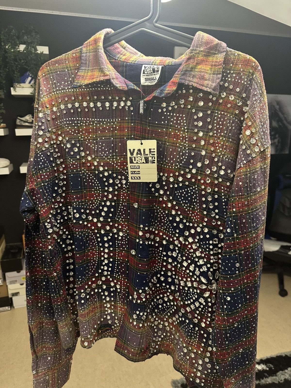 Vale Lives Purple Fever Flannel Shirt – Size S – New w/ Tags
