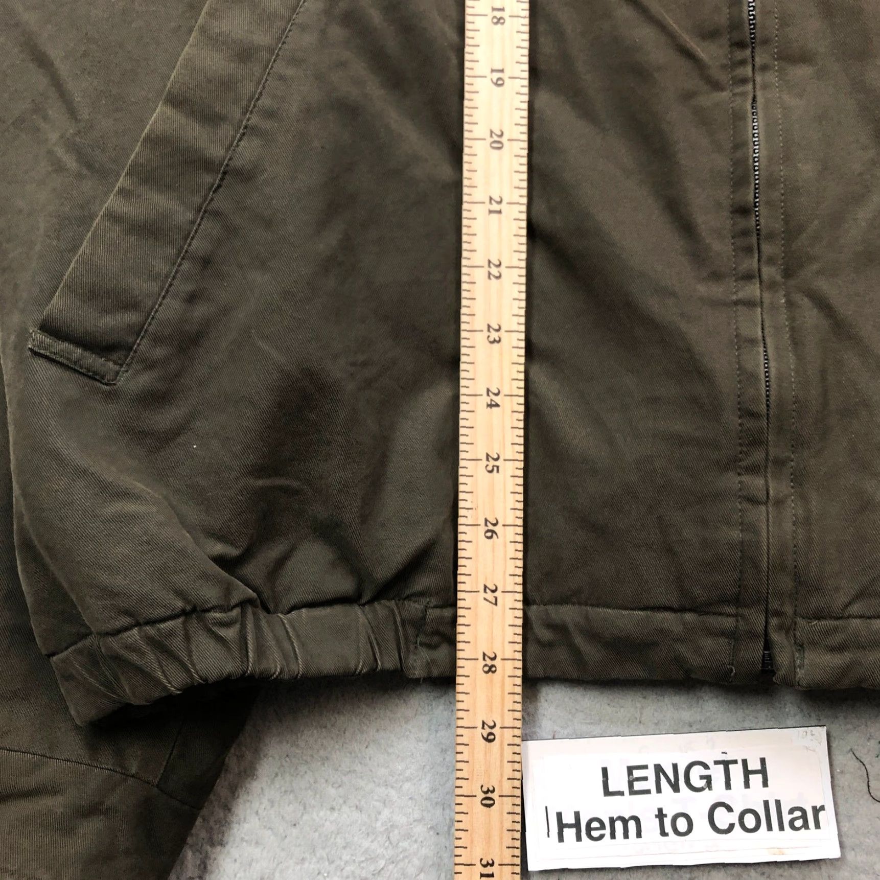 Dockers Dockers Bomber Jacket Mens XLT Green Full Zip Pockets Fleece Lined Long Sleeve Baggy Tall & Long Size US XL / EU 56 / 4 - 6 Thumbnail