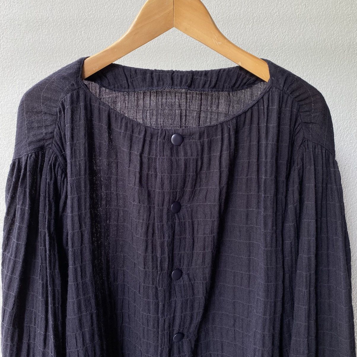 Dior Christian Dior Purple Ruched Button-Up Blouse Size M / US 6-8 / IT 42-44 - 6 Thumbnail