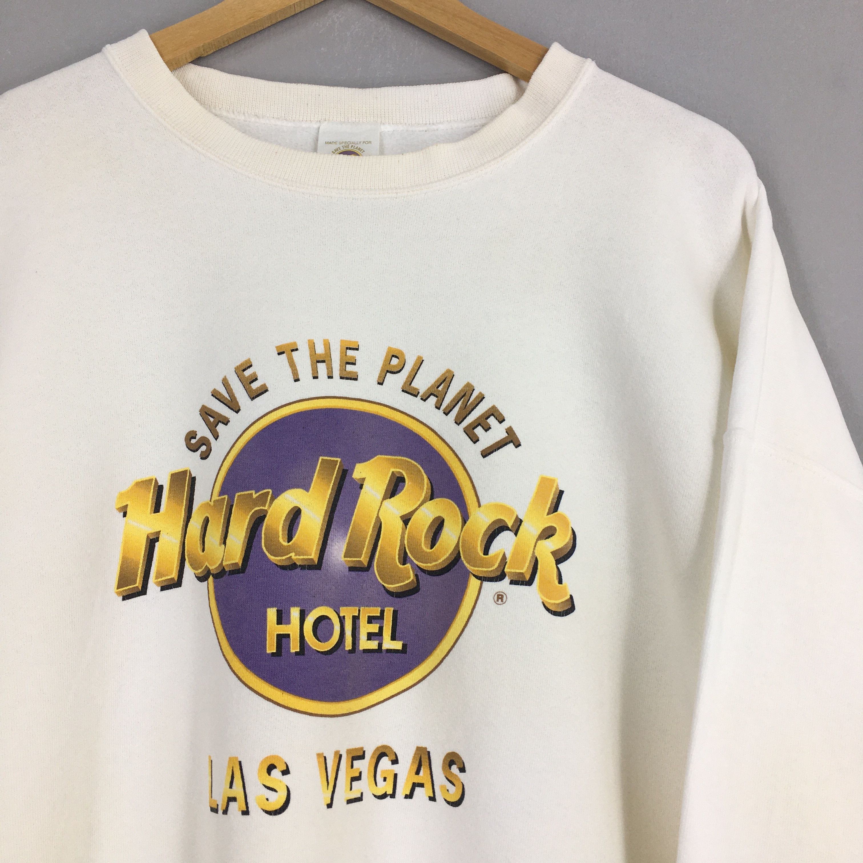 Hard Rock Cafe × Vintage Vintage 90’s Hard Rock Cafe Las Vegas Usa Sweatshirt XLarge Size US XL / EU 56 / 4 - 2 Thumbnail
