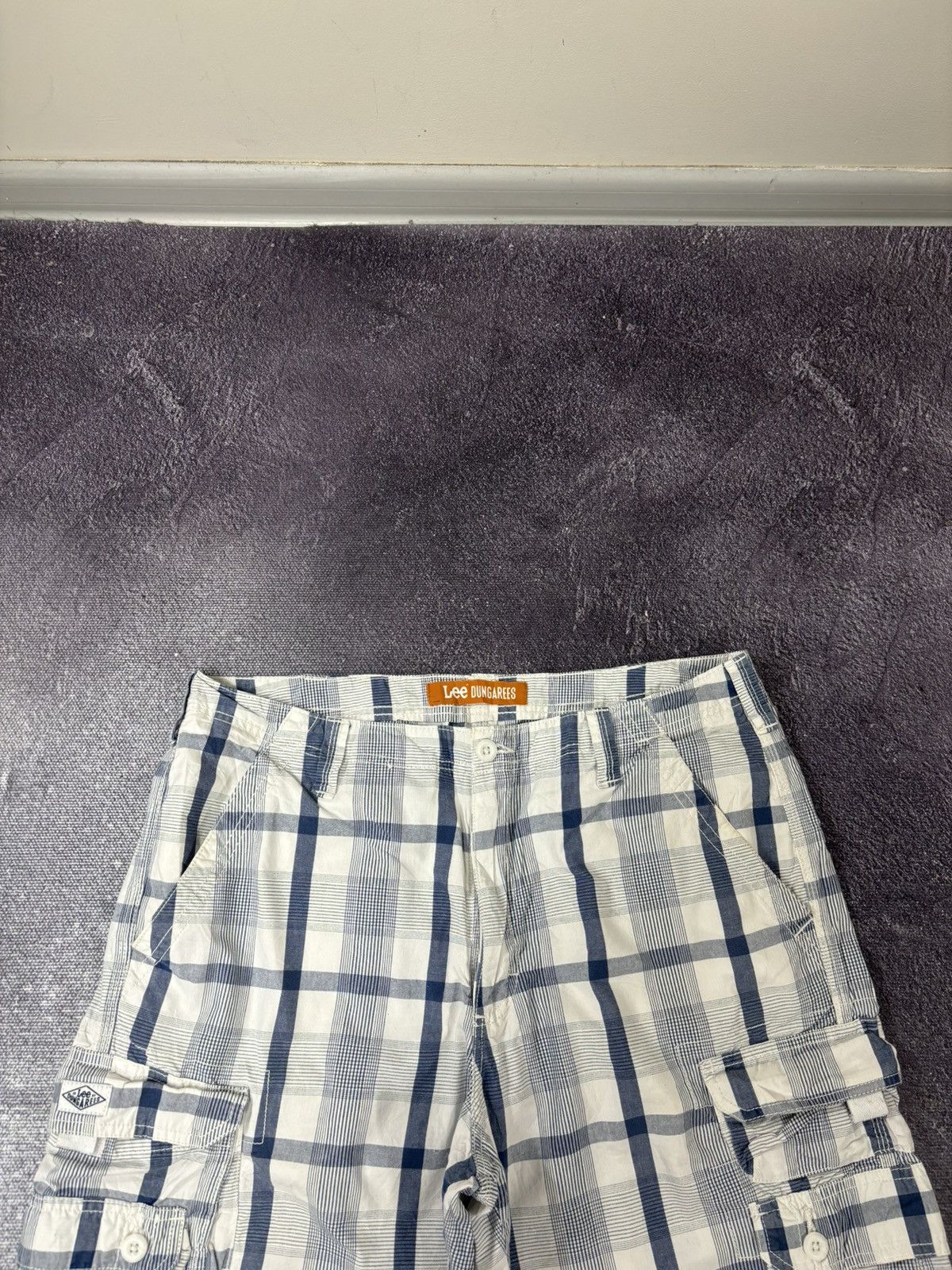 Lee Vintage Lee Dungarees Dad Hype Check USA Baggy Cargo Shorts Size US 36 / EU 52 - 13 Thumbnail