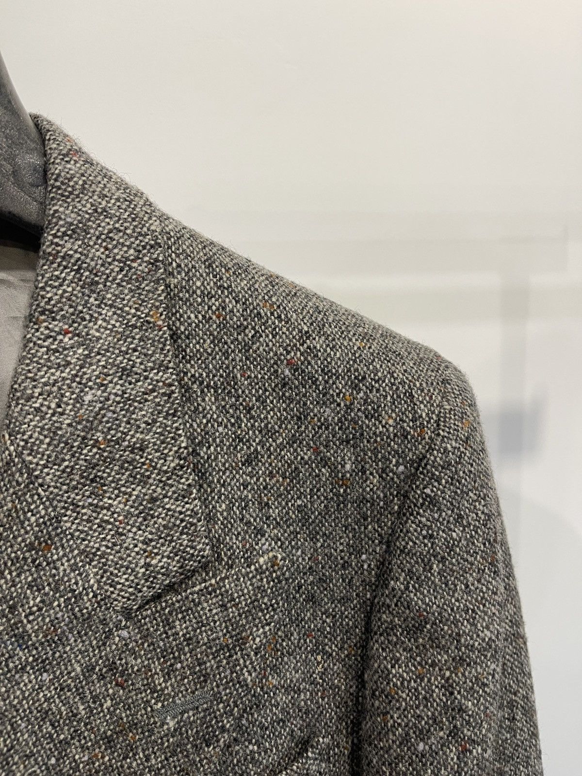 Vintage Senza Limiti Double Breasted Wool Tweed Blazer 42R Size 42R - 5 Thumbnail