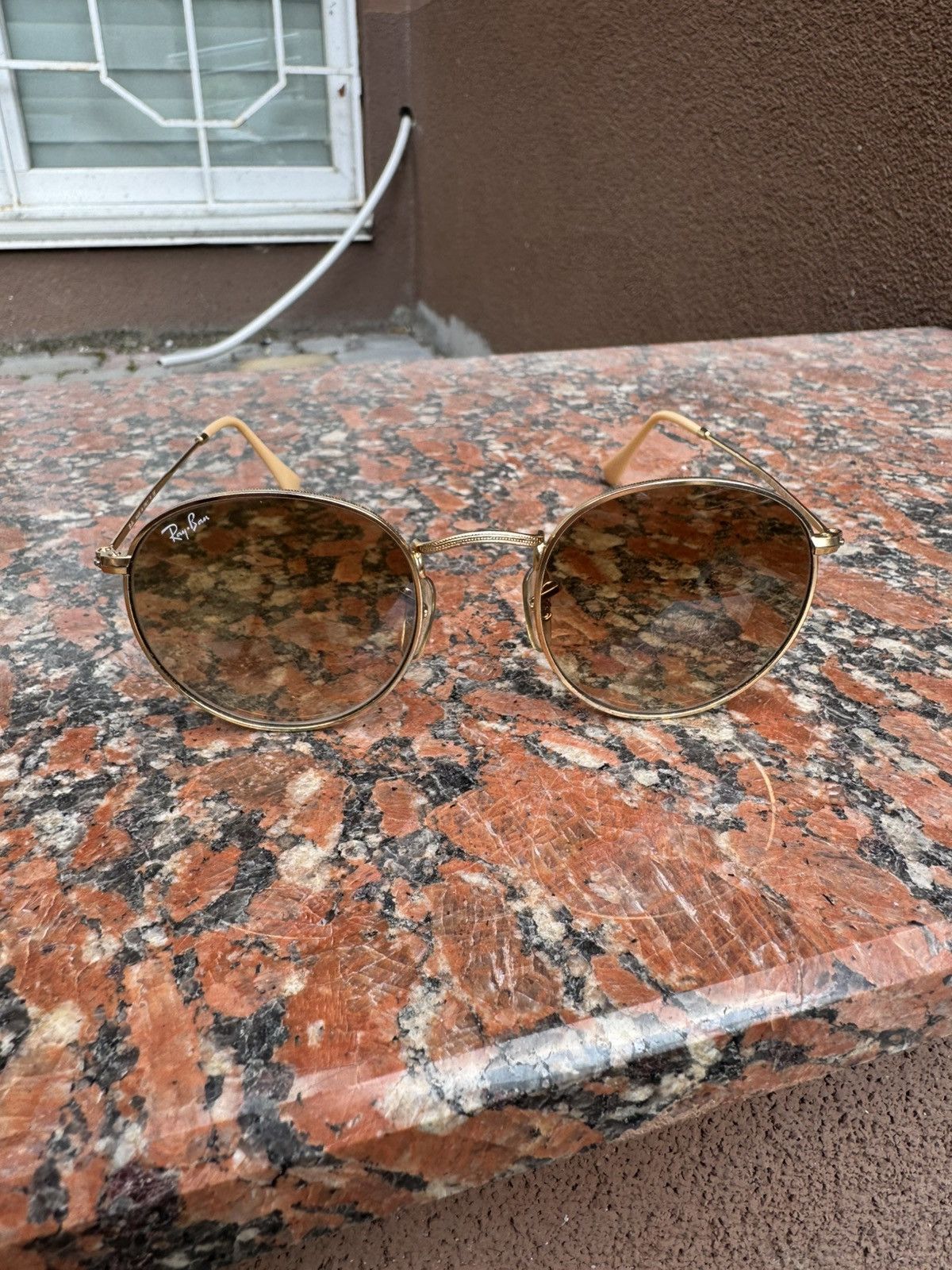 RayBan Ray Ben Sunglasses Metal Gold Frame Brown Gradient Size ONE SIZE - 2 Thumbnail