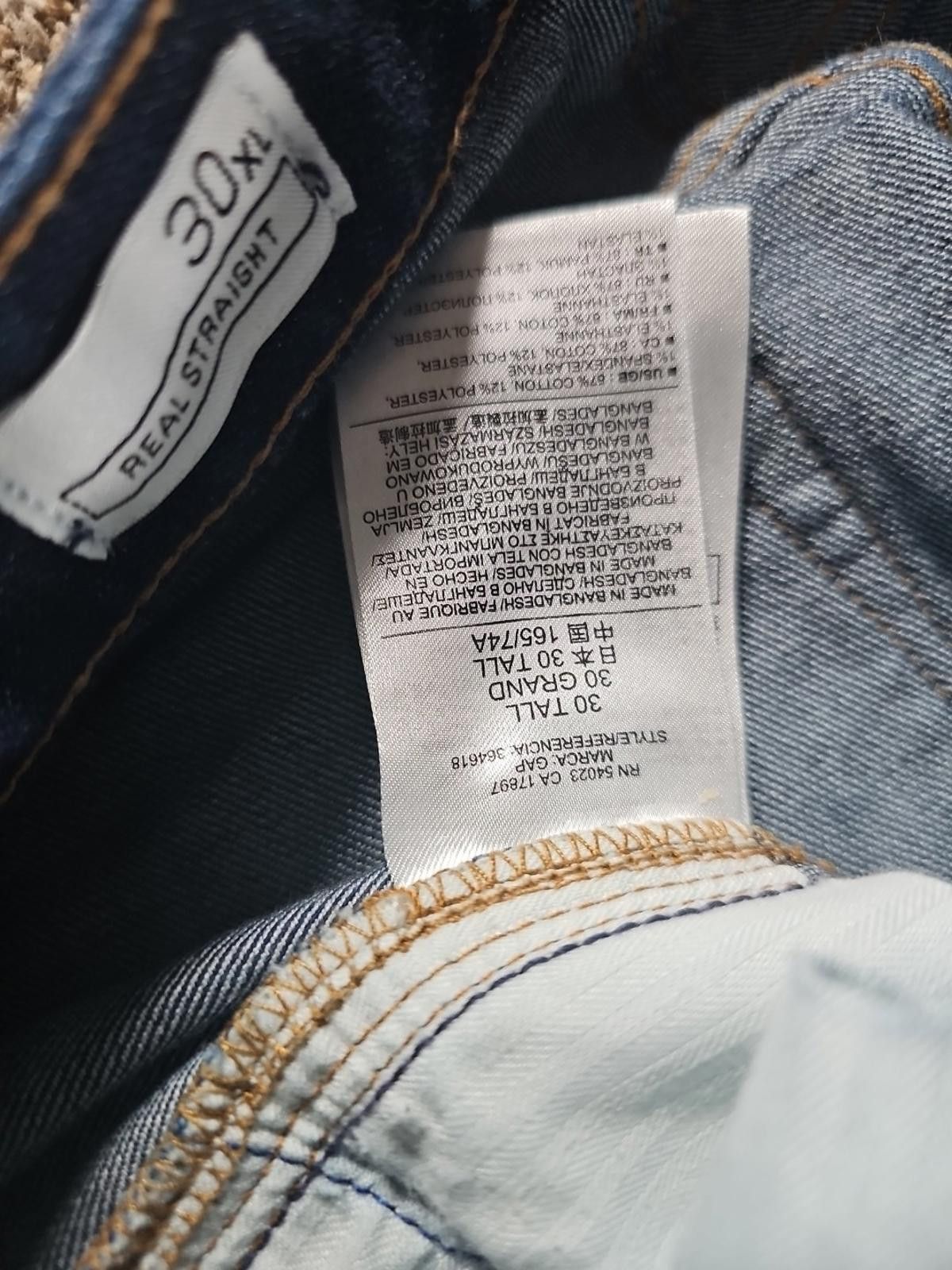 Gap GAP 1969 30XL Real Straight Jeans 32x34 Size 30" / US 8 / IT 44 - 3 Thumbnail