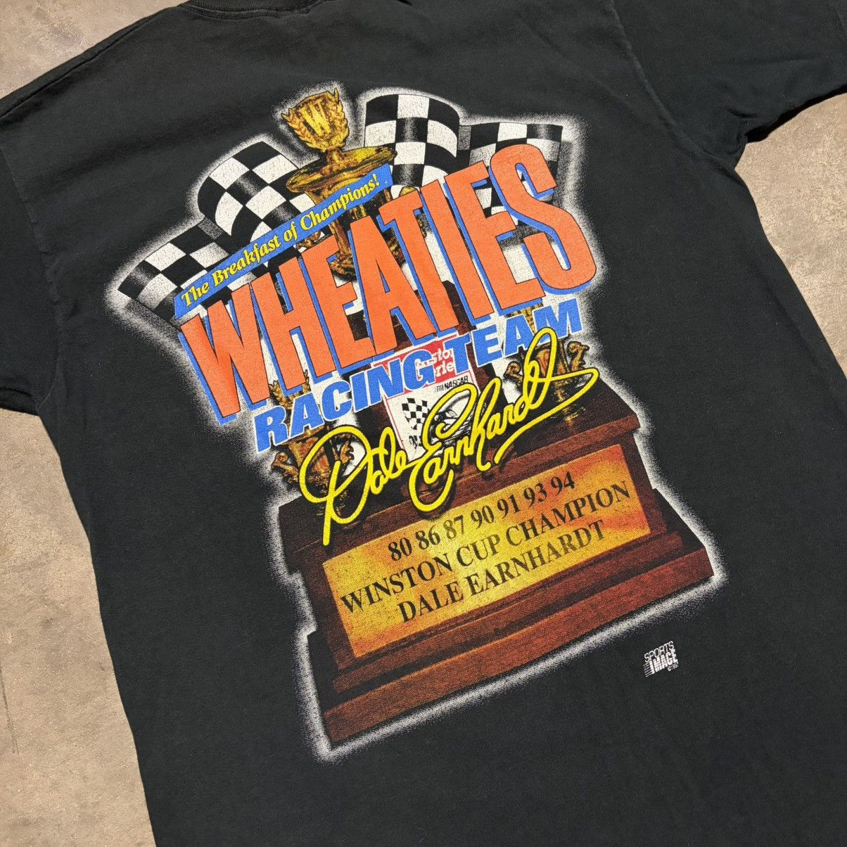 NASCAR Vintage Dale Earnhardt NASCAR T shirt Wheaties Racing 90s Size US L / EU 52-54 / 3 - 7 Thumbnail