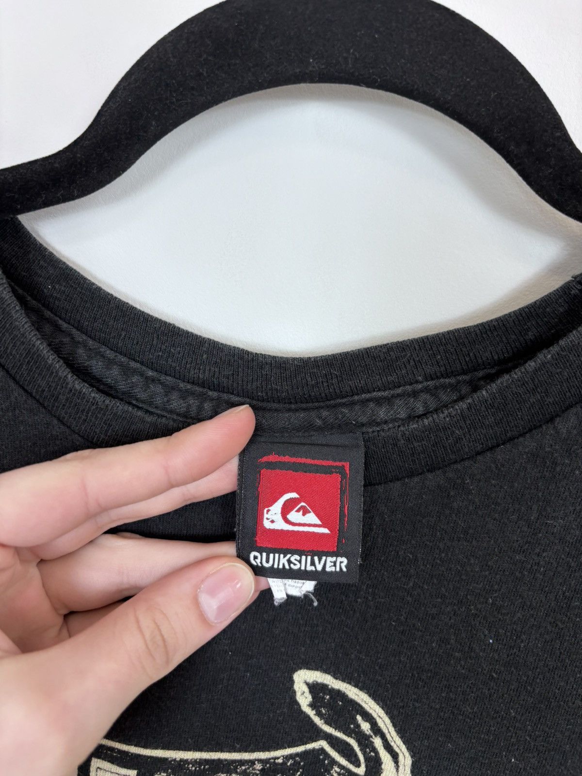 Quiksilver Vintage Quiksilver Y2K Big Death Logo Black T-Shirt Tee Size US XL / EU 56 / 4 - 6 Thumbnail