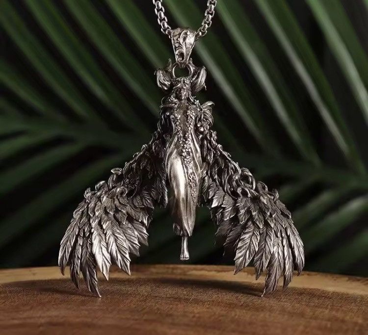 Jewelry GOTHIC Demon Queen Pendant Necklace – 60cm Chain – Size ONE SIZE - 5 Thumbnail