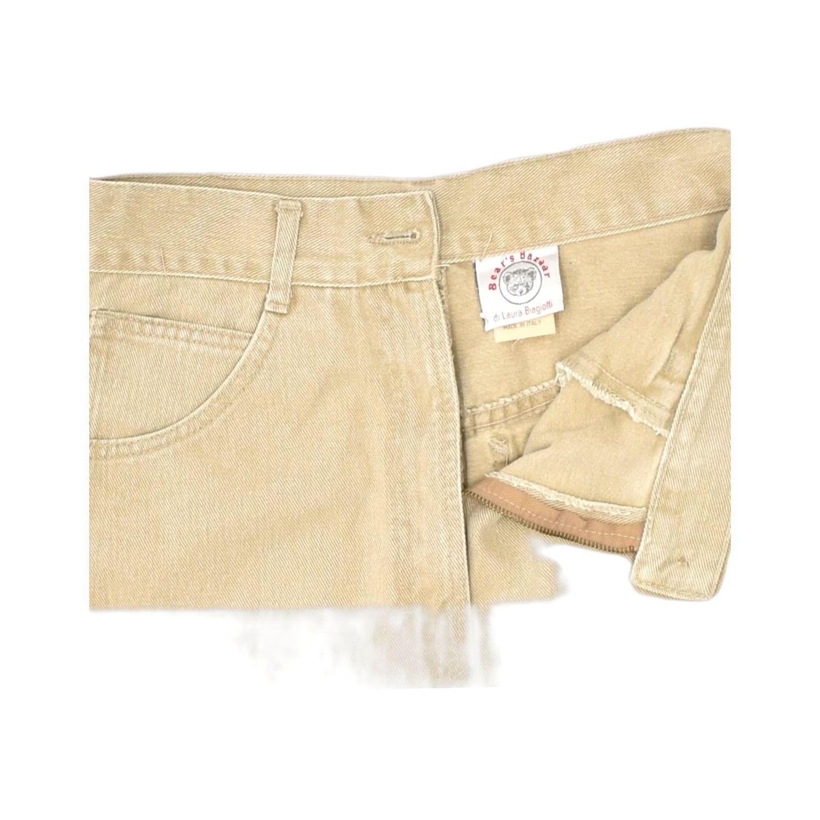 Laura Biagiotti LAURA BIAGIOTTI Womens Skirt Medium Brown Cotton Denim W28 Size 28" / US 6 / IT 42 - 4 Thumbnail