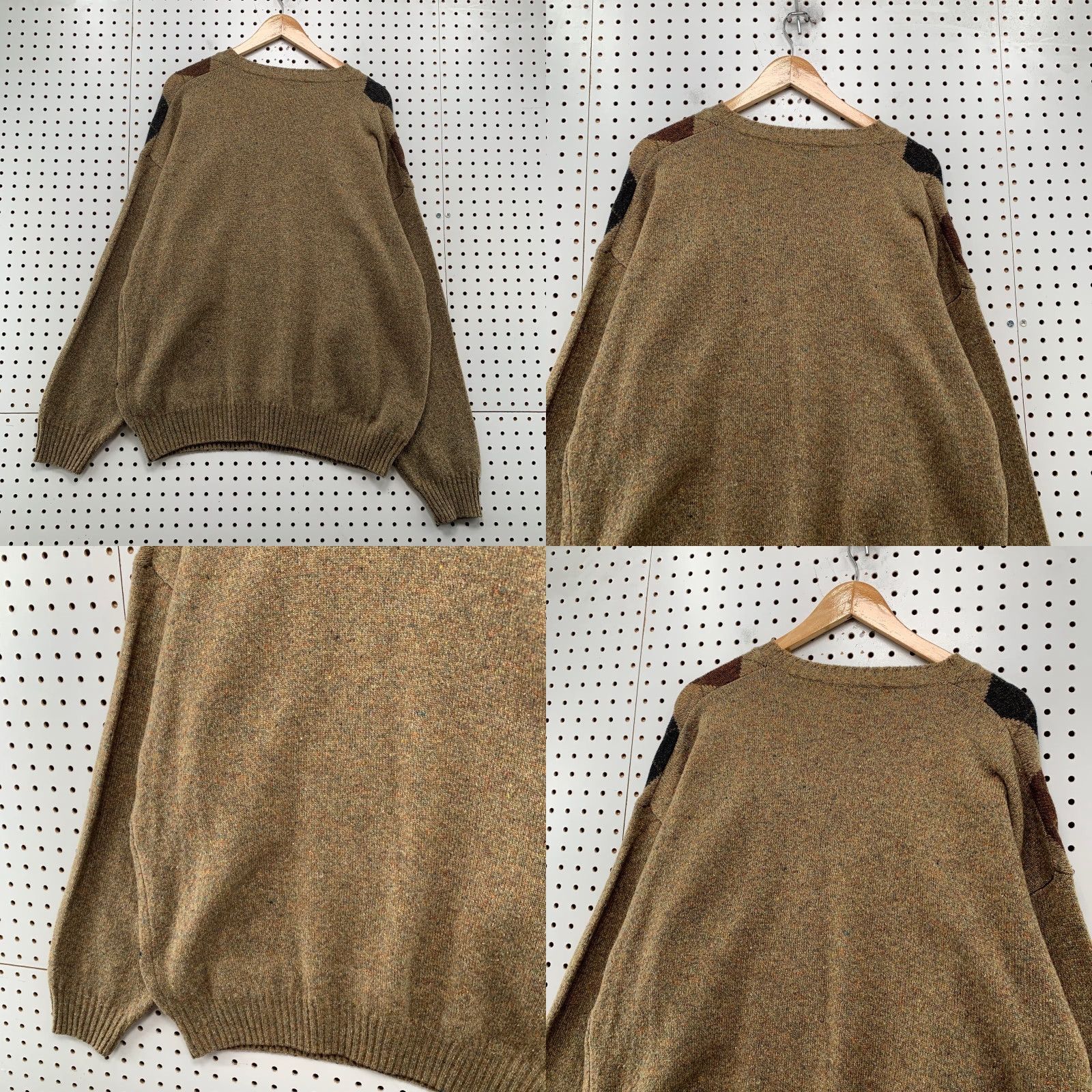 Geoffrey Beene VINTAGE Geoffrey Beene Wool Sweater Mens XL Brown Argyle Lambswool Grandpa Dad Sweater Mens XL Brown Argyle Lambswool Dad Size US XL / EU 56 / 4 - 9 Thumbnail