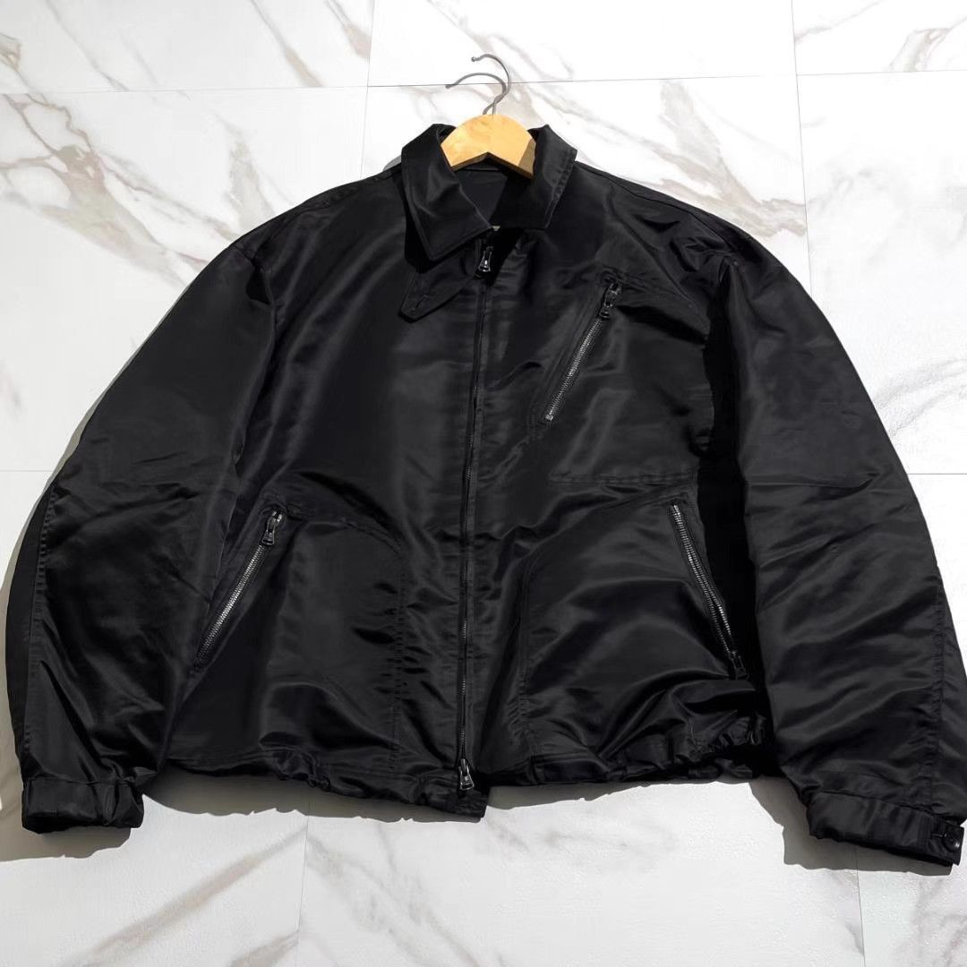Yohji Yamamoto Black Zip-Front Bomber Jacket Size US M / EU 48-50 / 2 - 1 Thumbnail