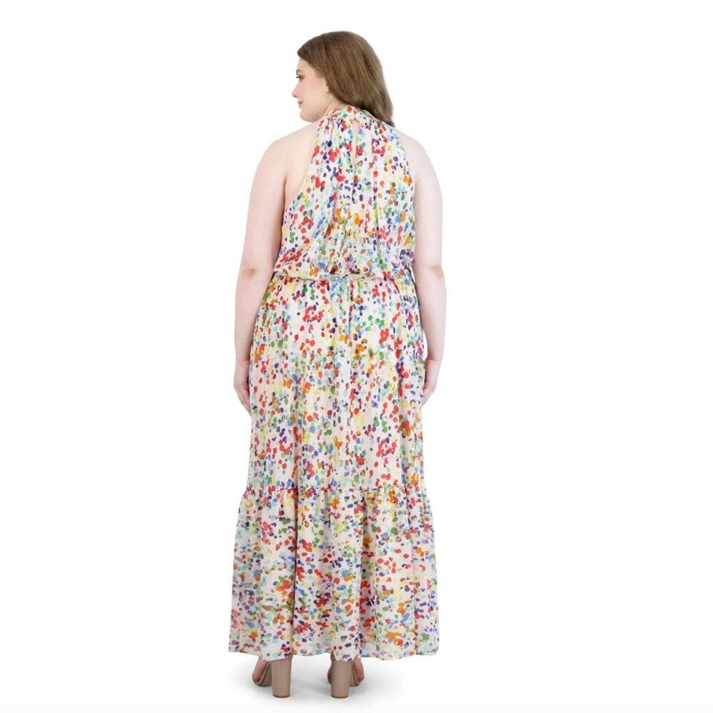 Other JULIA JORDAN MOCK NECK HALTER DRESS: Size 14W Size XL / US 12-14 / IT 48-50 - 3 Thumbnail