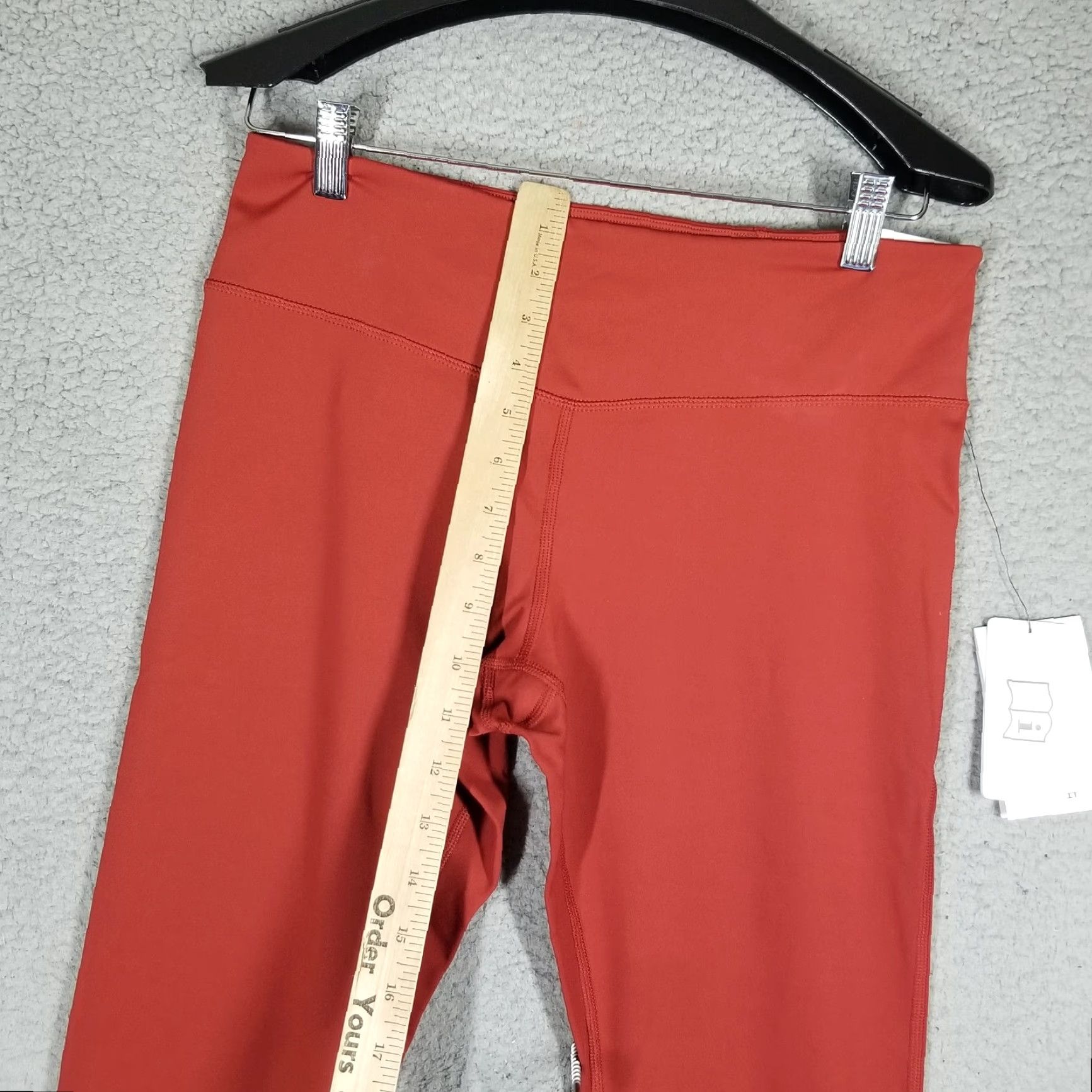Nike VINTAGE Nike Women's Air Jordan Leggings Adult Large Red Sport Ankle 90s Girls Size 36" / US 14 / IT 50 - 5 Thumbnail
