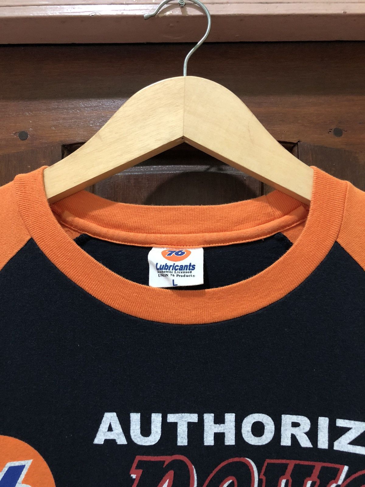Japanese Brand Vintage Union 76 Lubricants Racing Fuel Raglan Long Sleeve Size US L / EU 52-54 / 3 - 6 Thumbnail