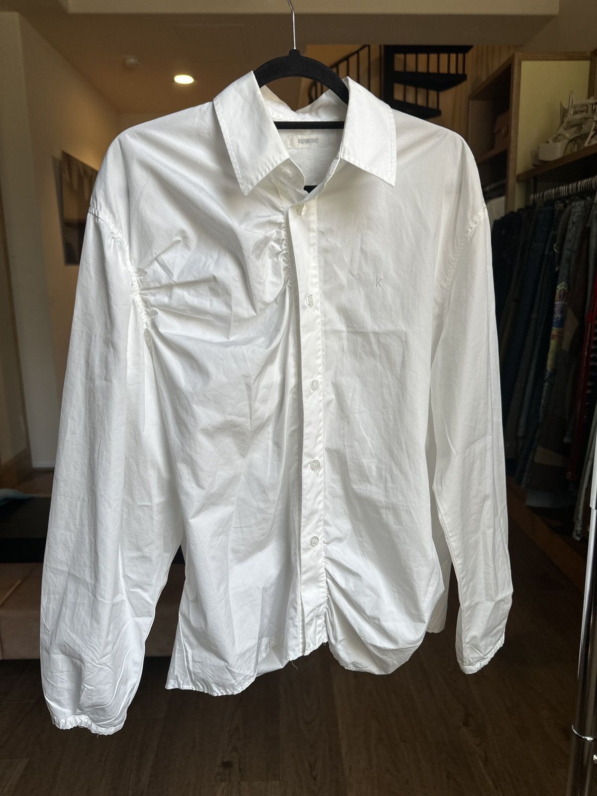 Kusikohc Pleated runched button down Size US S / EU 44-46 / 1 - 3 Thumbnail