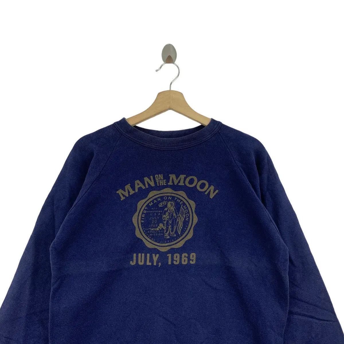 Vintage Vtg PHERROWS SPORTSWEAR Man On The Moon Sweatshirt REM Size US M / EU 48-50 / 2 - 2 Thumbnail