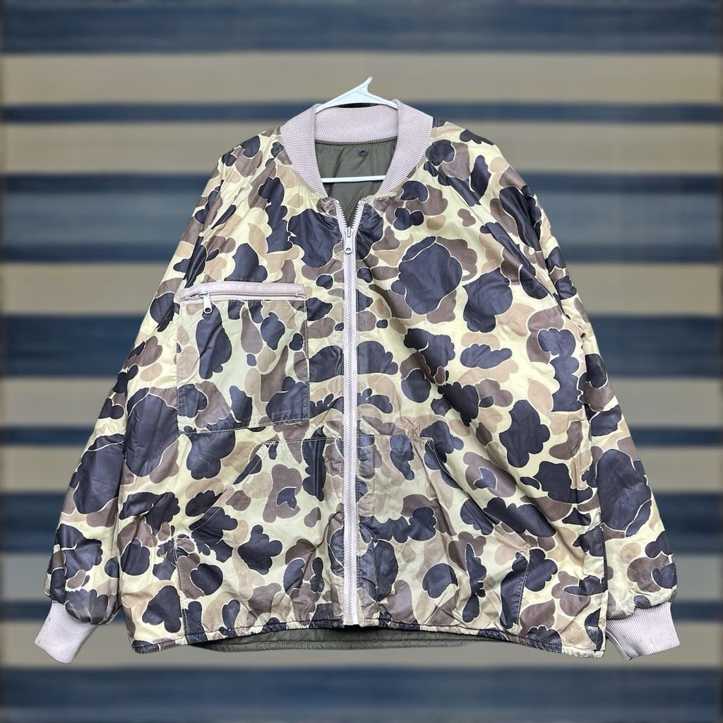 Vintage Columbia Jacket Camouflage Reversible Bomber Jacket Mens XL Brown Camo Nylon Softshell Winter Fall Hunting Size US XL / EU 56 / 4 - 1 Thumbnail