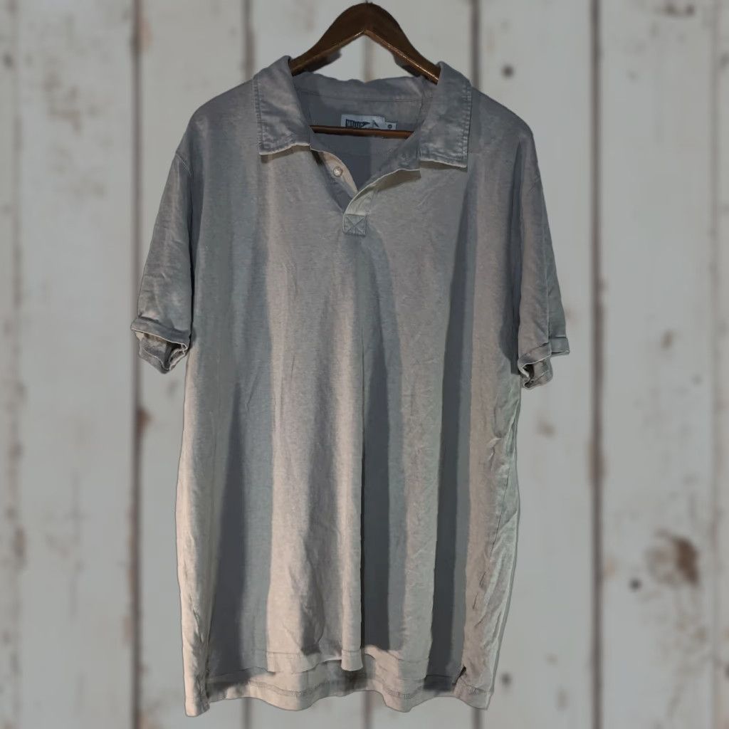 Vintage Wellen Mens Polo Shirt 2XL Short Sleeve Cotton Hemp Beige Casual Classic Summer Size US XXL / EU 58 / 5 - 1 Thumbnail