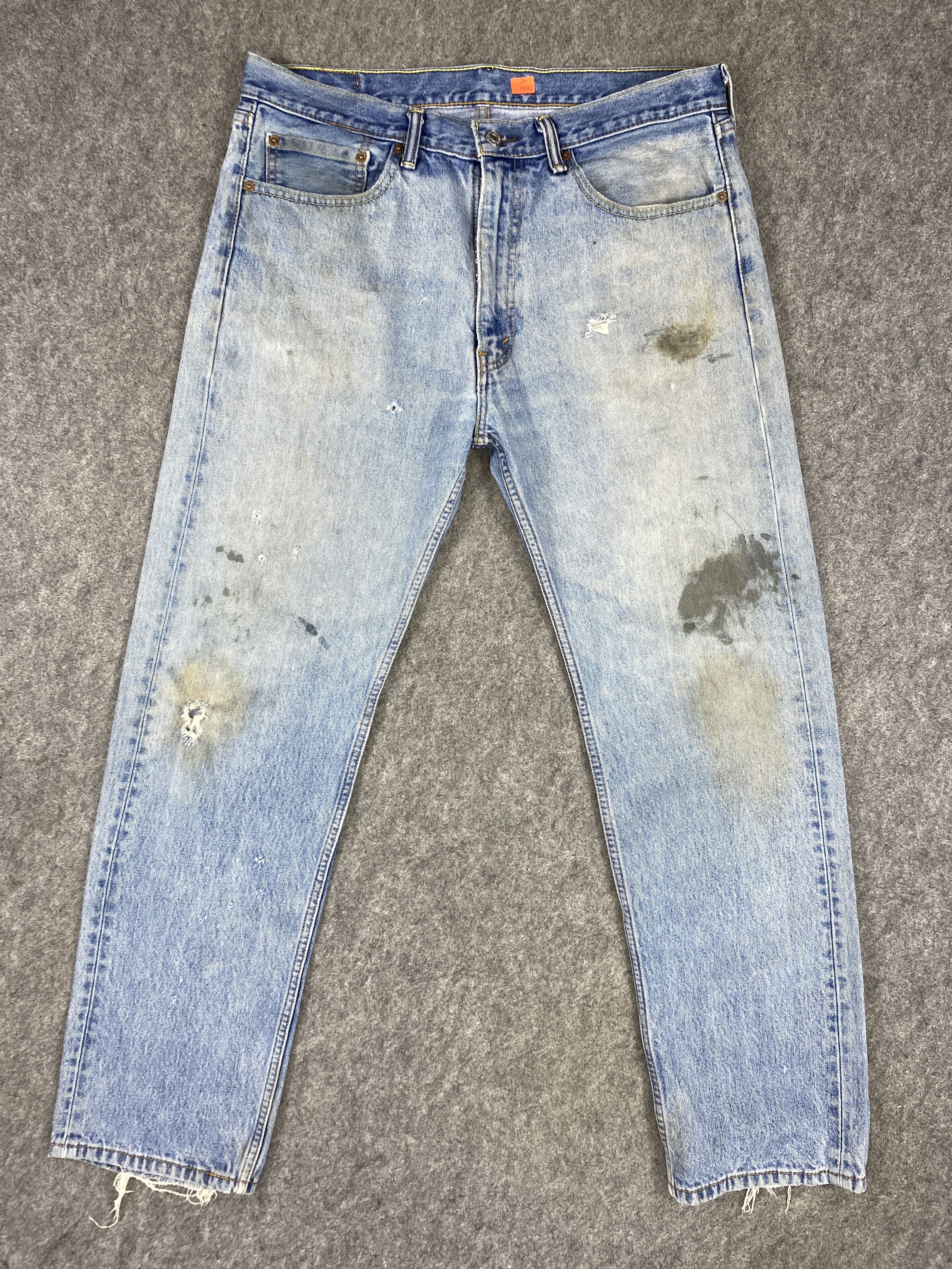 Levi's Dirty Used Blue Vintage Levi's 505 36x31.5 Denim -JN1742 Size US 36 / EU 52 - 1 Thumbnail