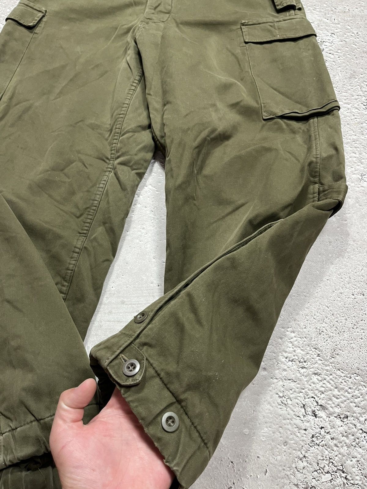 Other Vintage Austrian Army Field Overalls Olive Green Cargo Pants Size US 36 / EU 52 - 5 Thumbnail