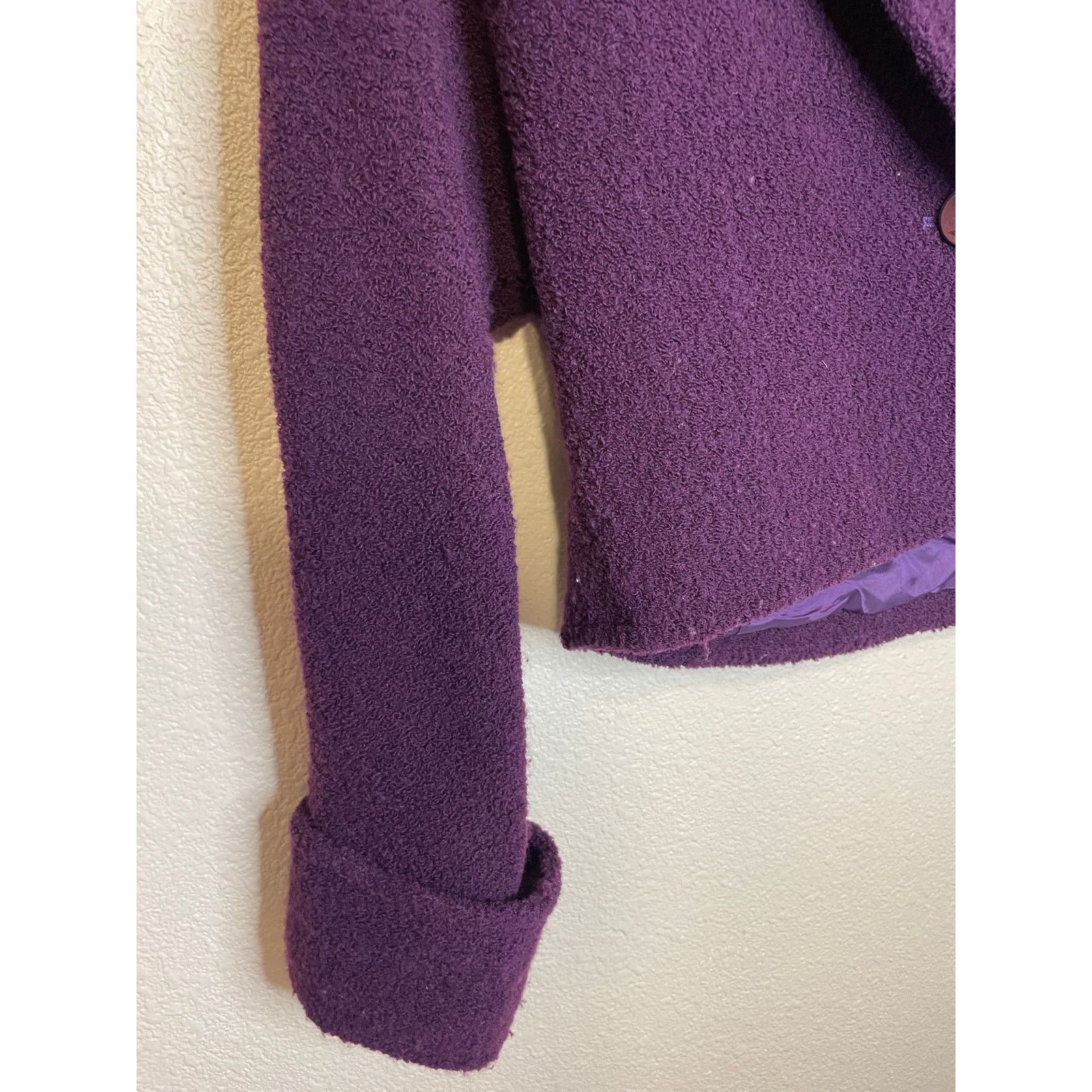 Other VTG Paul Alexander Wool Blend Retro Textured Crop Blazer 6 Size M / US 6-8 / IT 42-44 - 4 Thumbnail