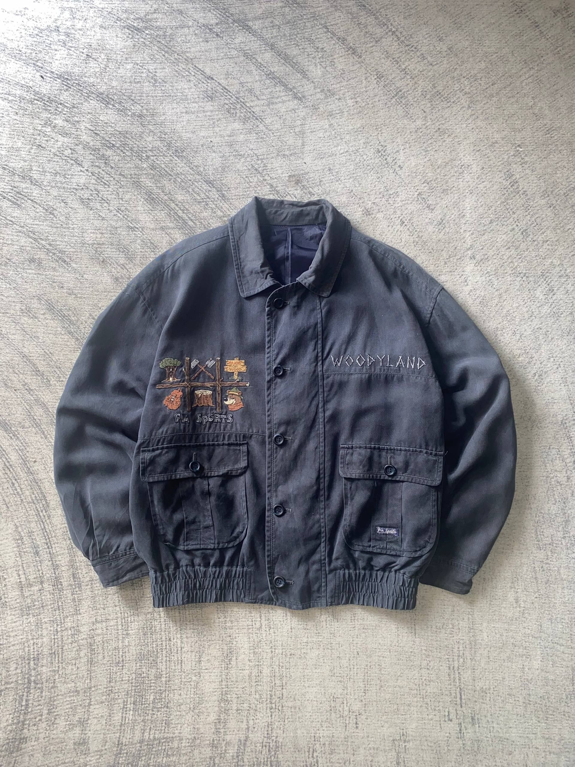 Vintage Pia Sports Woodyland Boxy Bomber Jacket