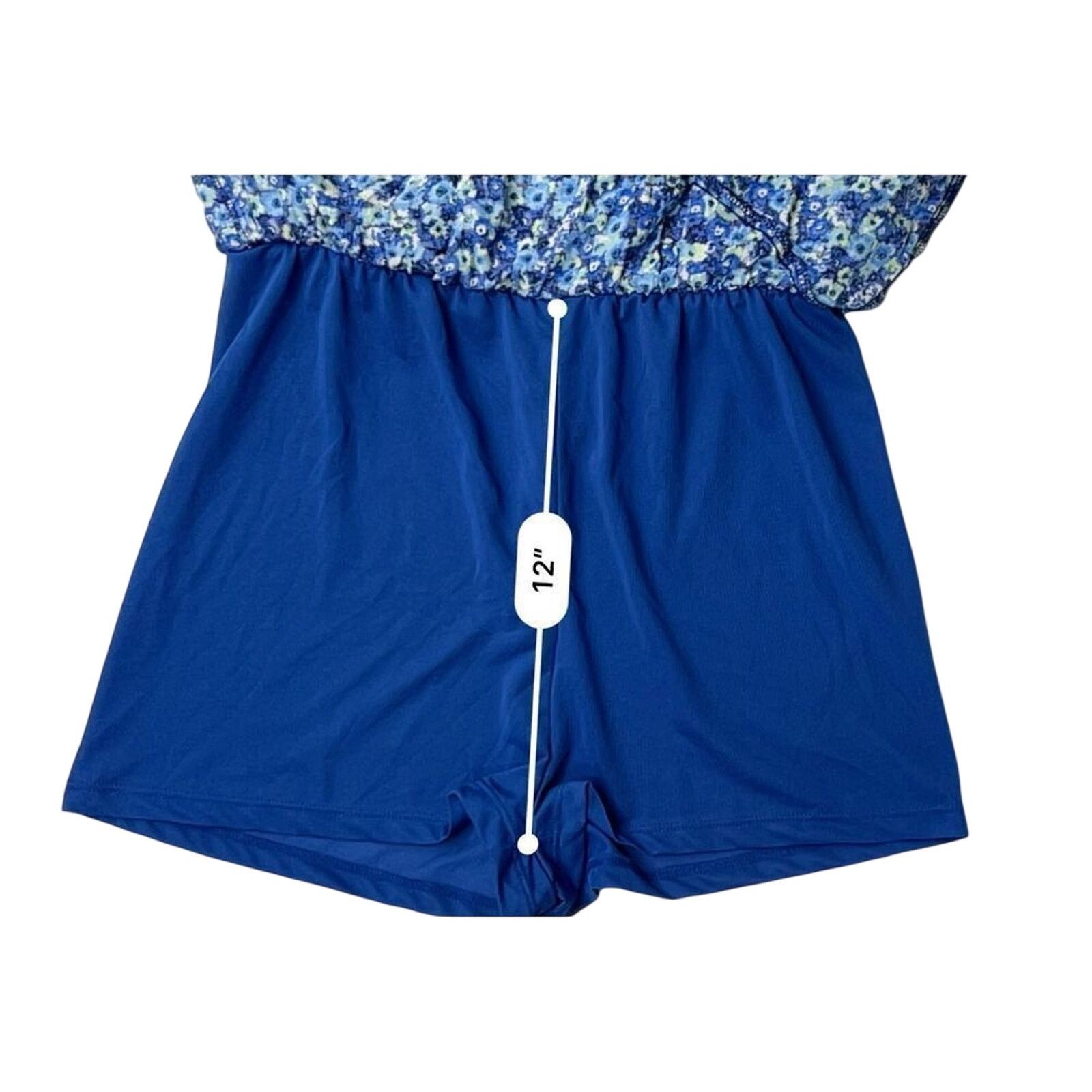 Zara Zara Tiered Blue Floral Cottagecore Jumpsuit Romper MEDIUM Size M / US 6-8 / IT 42-44 - 10 Thumbnail