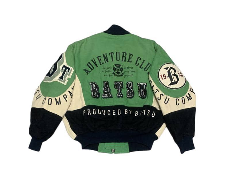 If Six Was Nine Vintage 80s Japanese BA-TSU Wool Varsity Jacket Nice Design Size US M / EU 48-50 / 2 - 6 Thumbnail