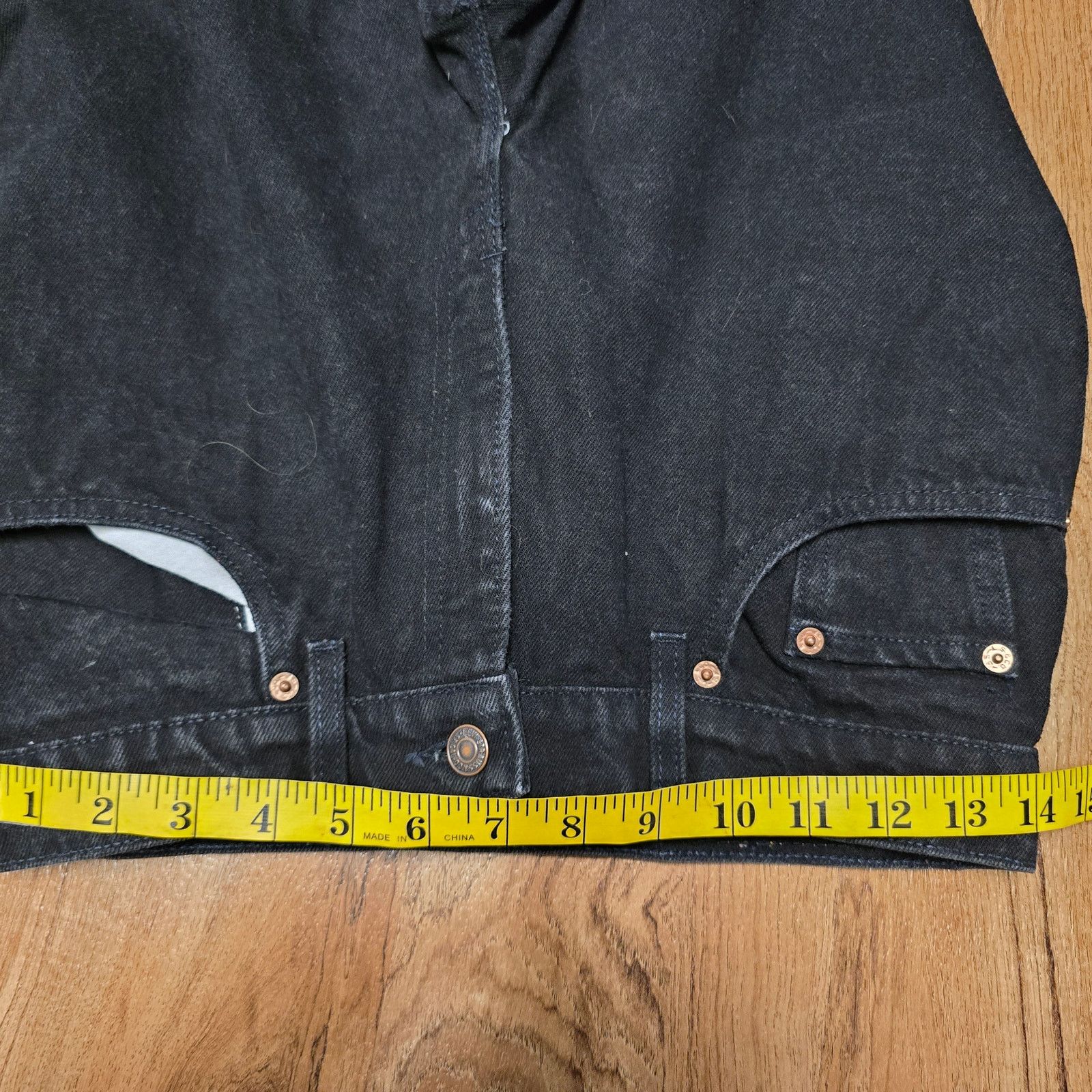 Levi's Vintage Levis 501 Jeans 9 Short Black Relax Fit Tapered Leg Size US 28 / EU 44 - 10 Thumbnail
