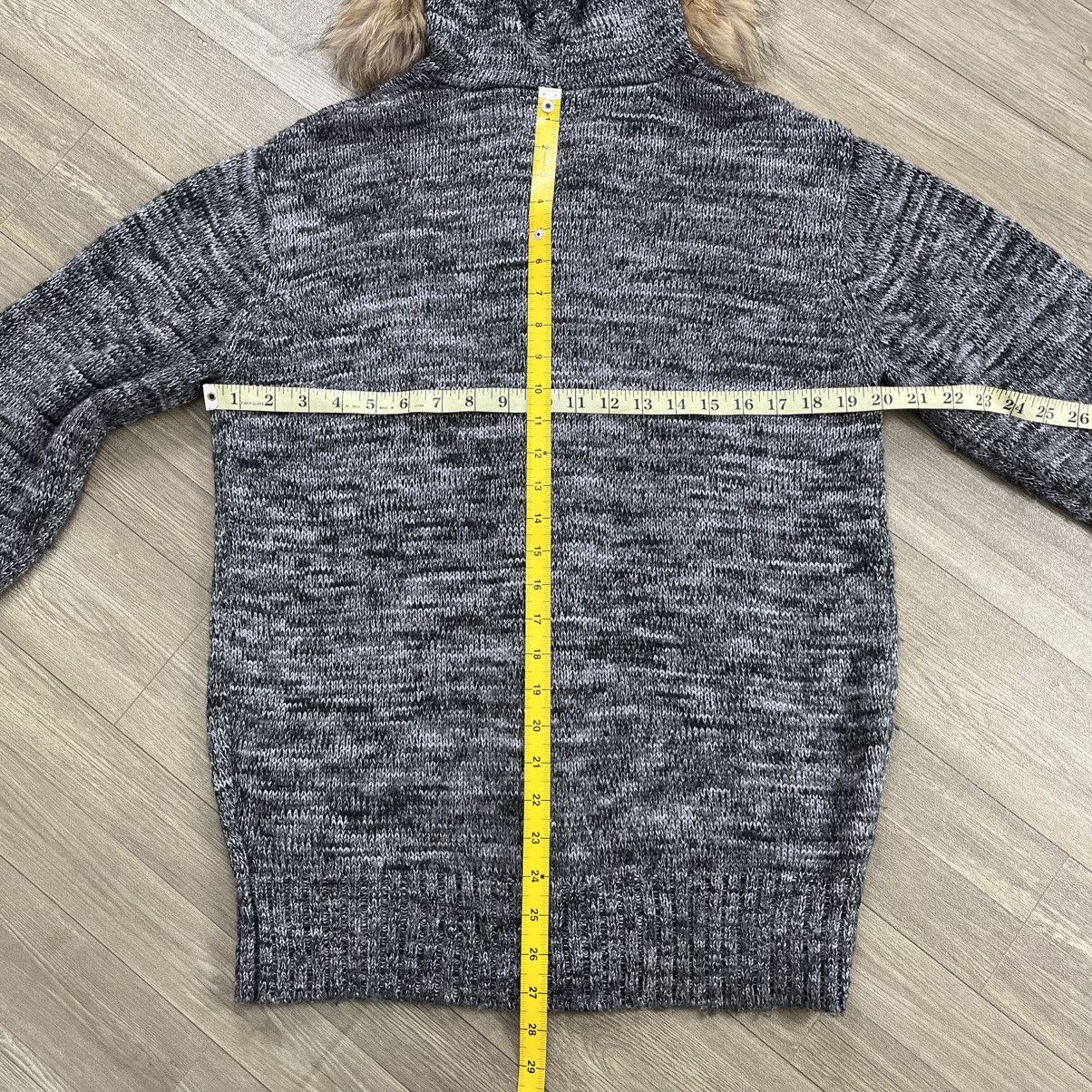 PPFM 2000s PPFM Knitted Full Zip Fur Hoodie Winter Lgb Style Size US L / EU 52-54 / 3 - 22 Thumbnail