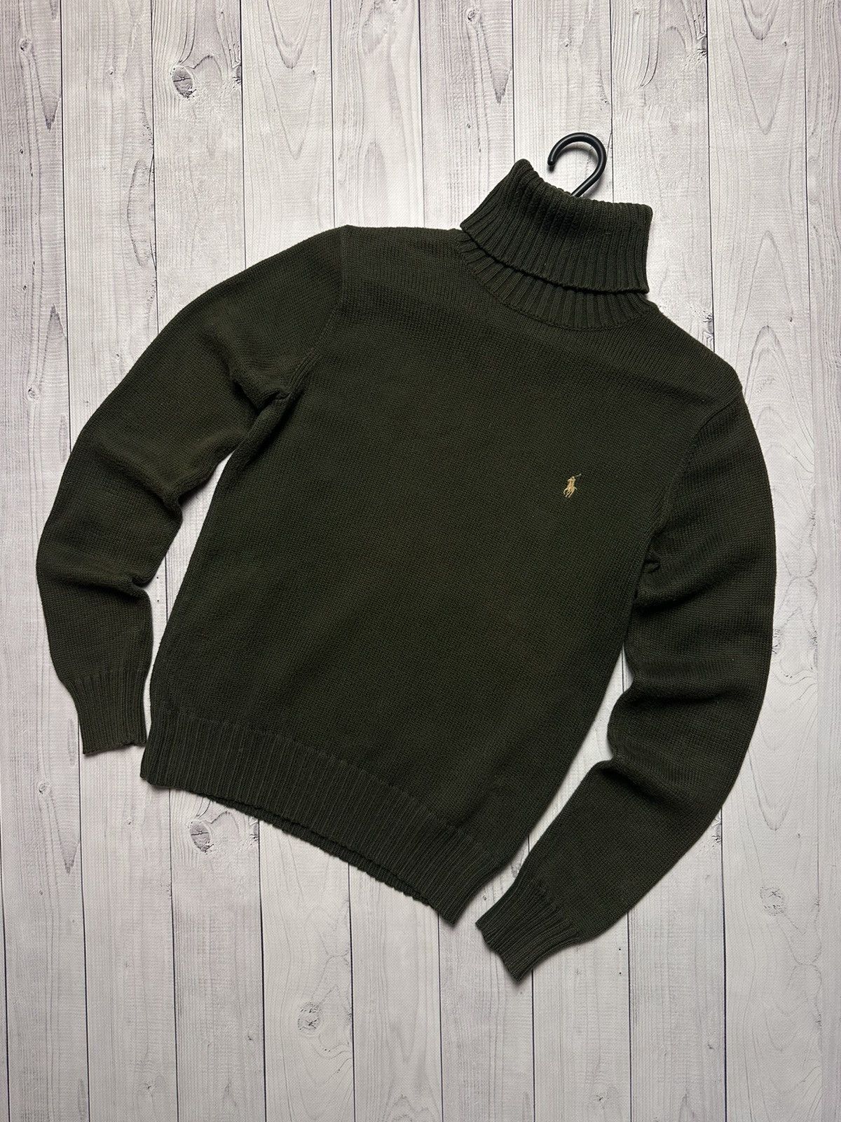 Polo Ralph Lauren × Ralph Lauren × Vintage Vintage Polo Ralph Lauren sweater turtleneck women’s M green Size M / US 6-8 / IT 42-44 - 1 Thumbnail