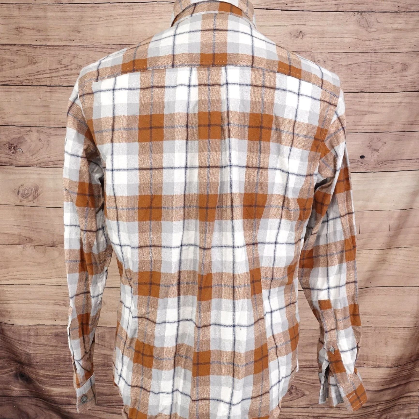 Eddie Bauer Vintage Eddie Bauer Men's Flannel Shirt Medium Brown Plaid Casual Long Sleeve Size US M / EU 48-50 / 2 - 5 Thumbnail