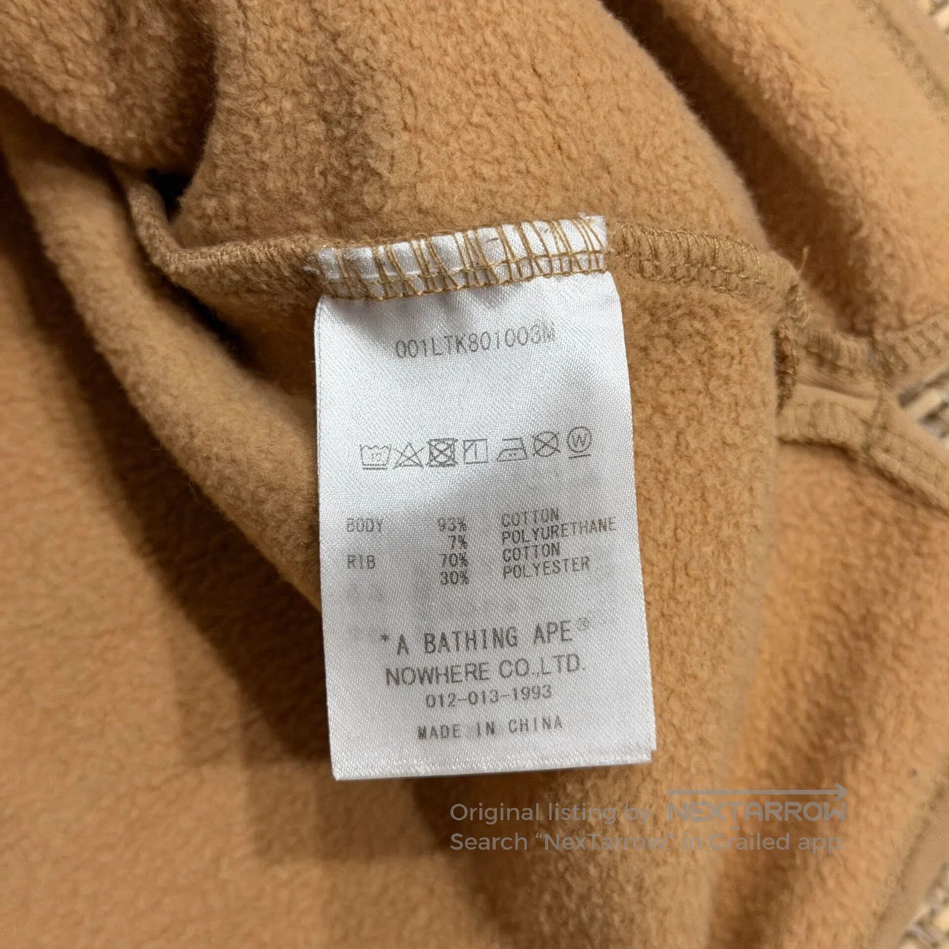 Bape BAPE Light Brown Big Ape Crewneck Sweatshirt. Size US XL / EU 56 / 4 - 6 Thumbnail