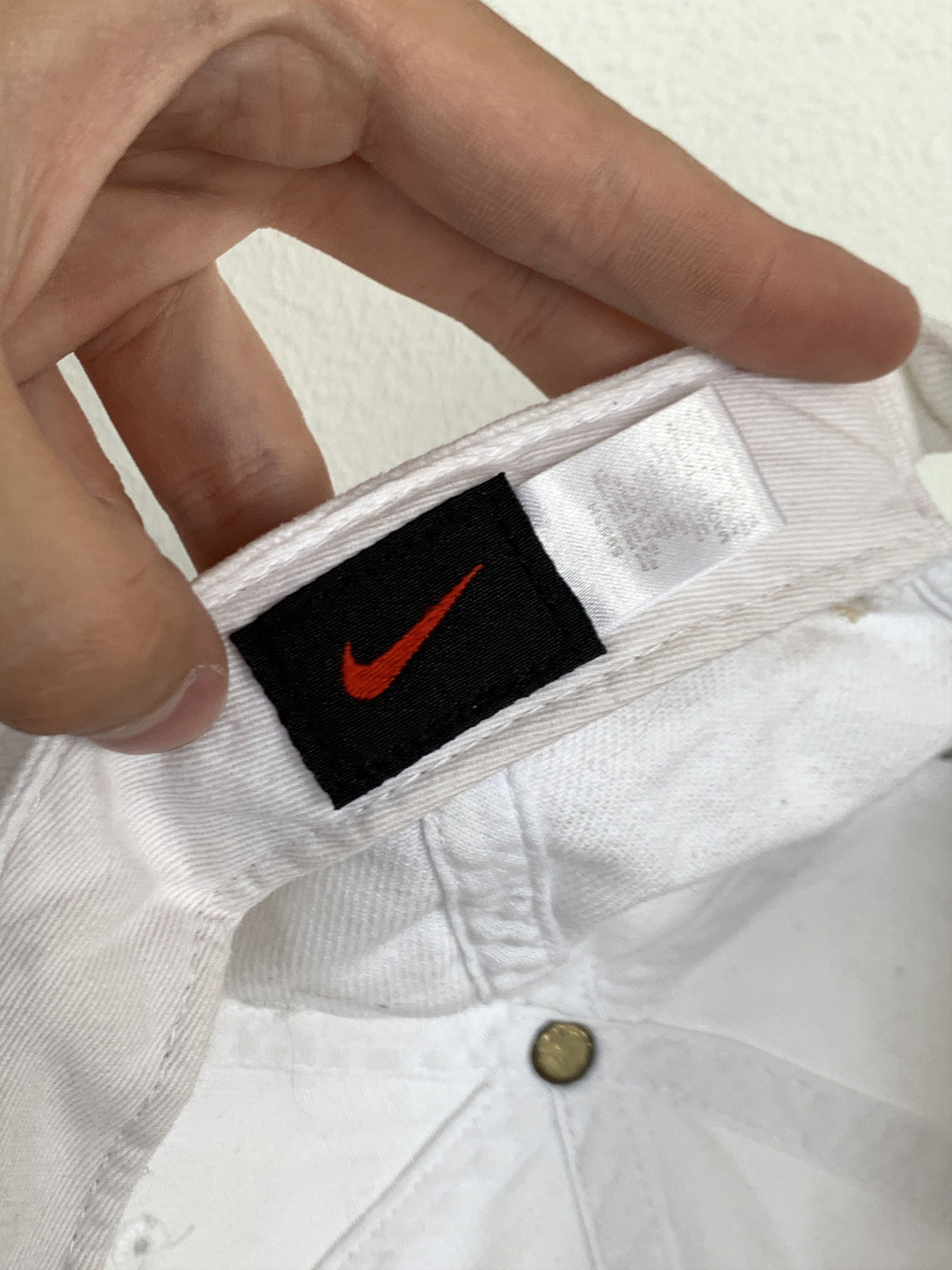 Nike Vintage Nike 90s Small Swoosh White Baseball Cap Hat OS Size ONE SIZE - 6 Thumbnail