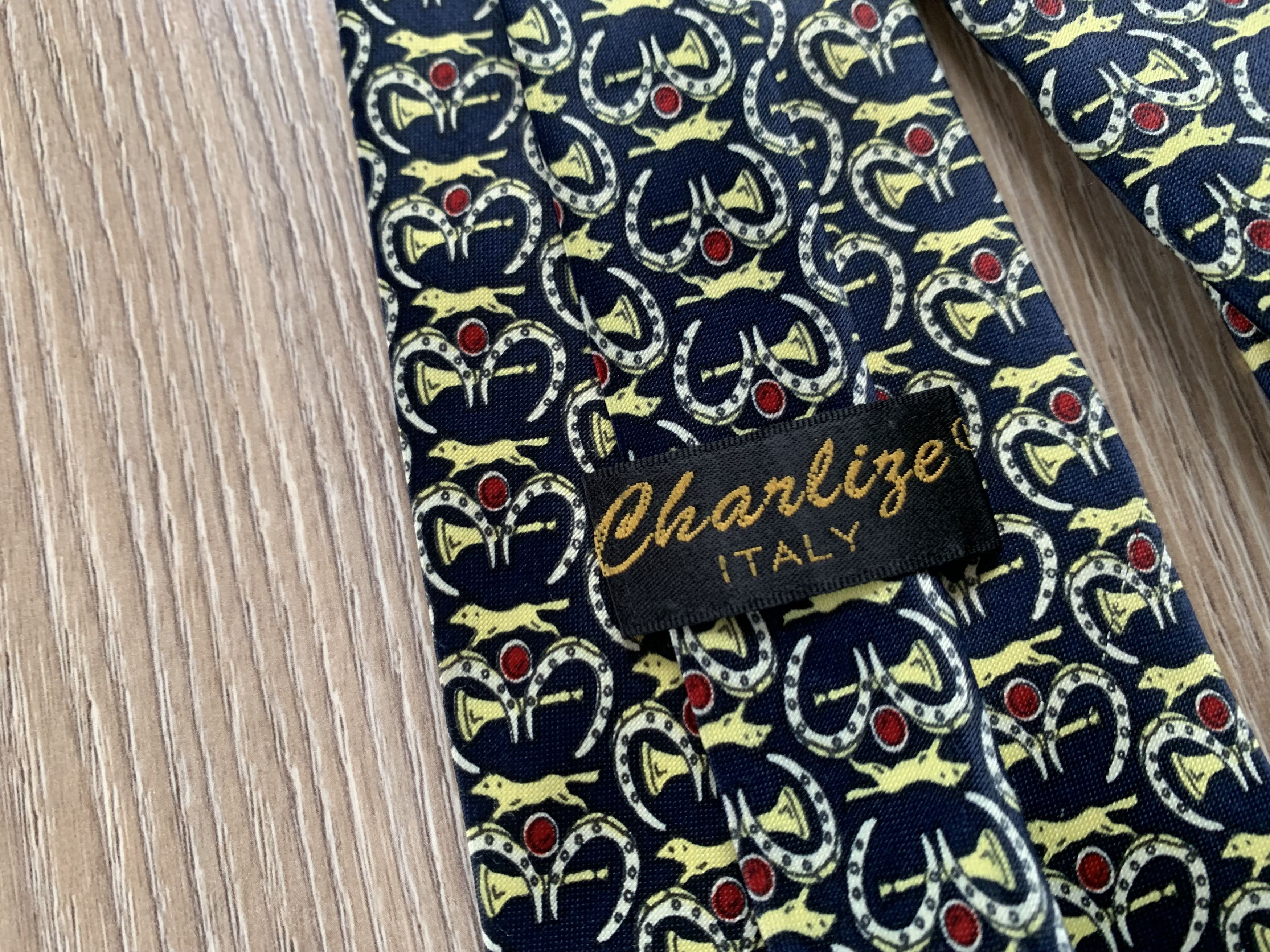 Other Charlize Italian Monogram Silk Tie Size ONE SIZE - 6 Thumbnail