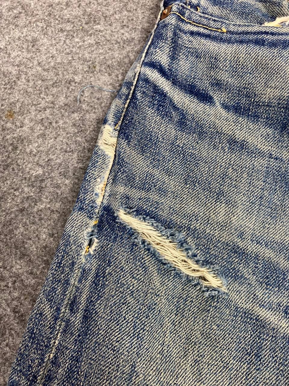 Skull Jeans by an Alchemist vintage skull jeans by alchemist selvedge distressed denim Size US 30 / EU 46 - 11 Thumbnail