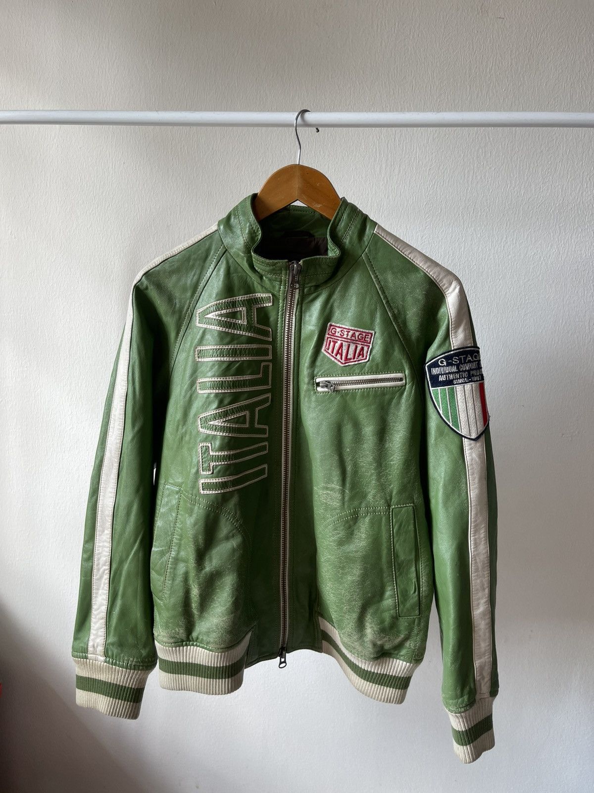 Leather Vintage G Stage Leather Jacket Size US L / EU 52-54 / 3 - 1 Thumbnail