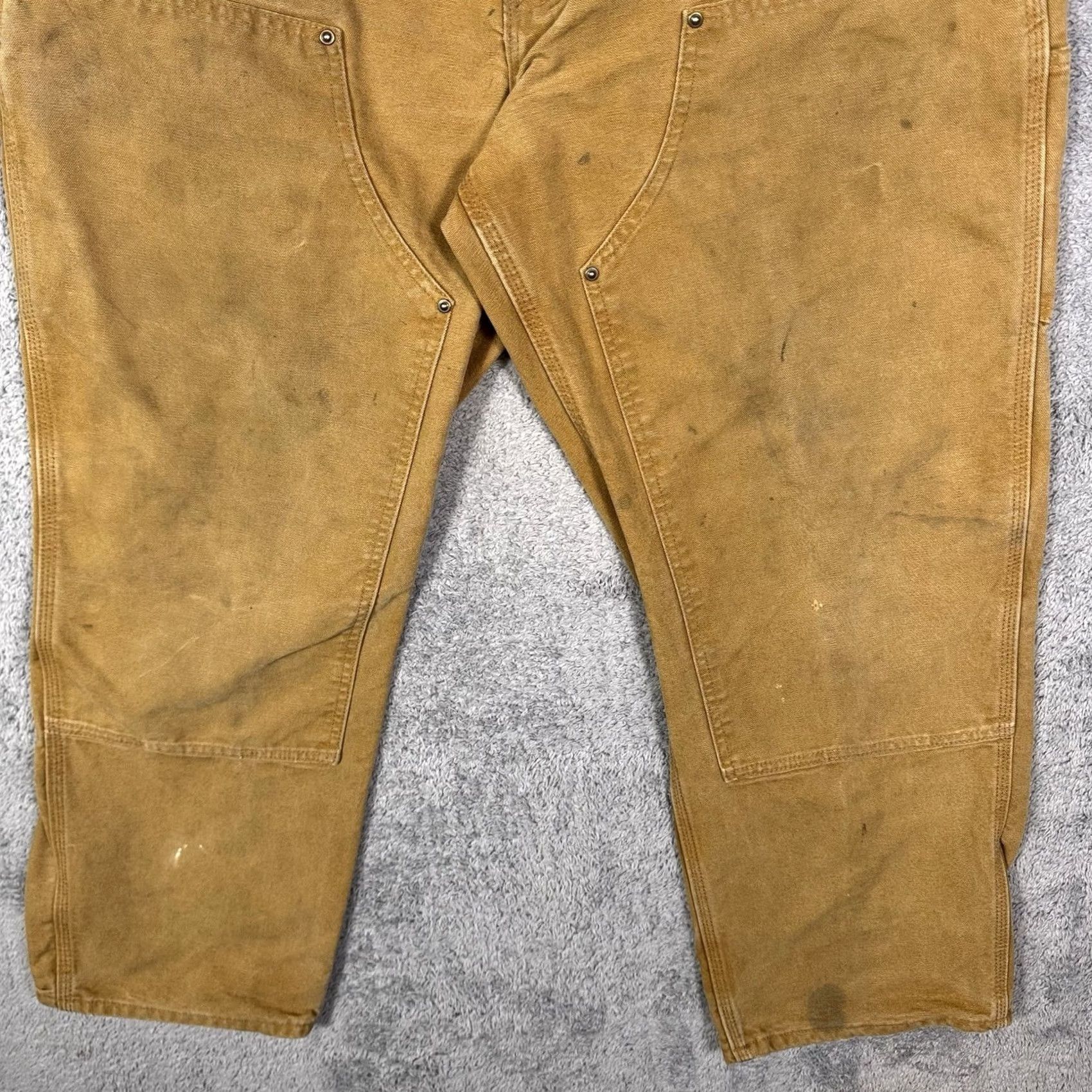 Carhartt VINTAGE Carhartt Pants Men 38x30 Double Knee Carpenter Dungaree Workwear Utility B136 BRN Size US 38 / EU 54 - 3 Thumbnail