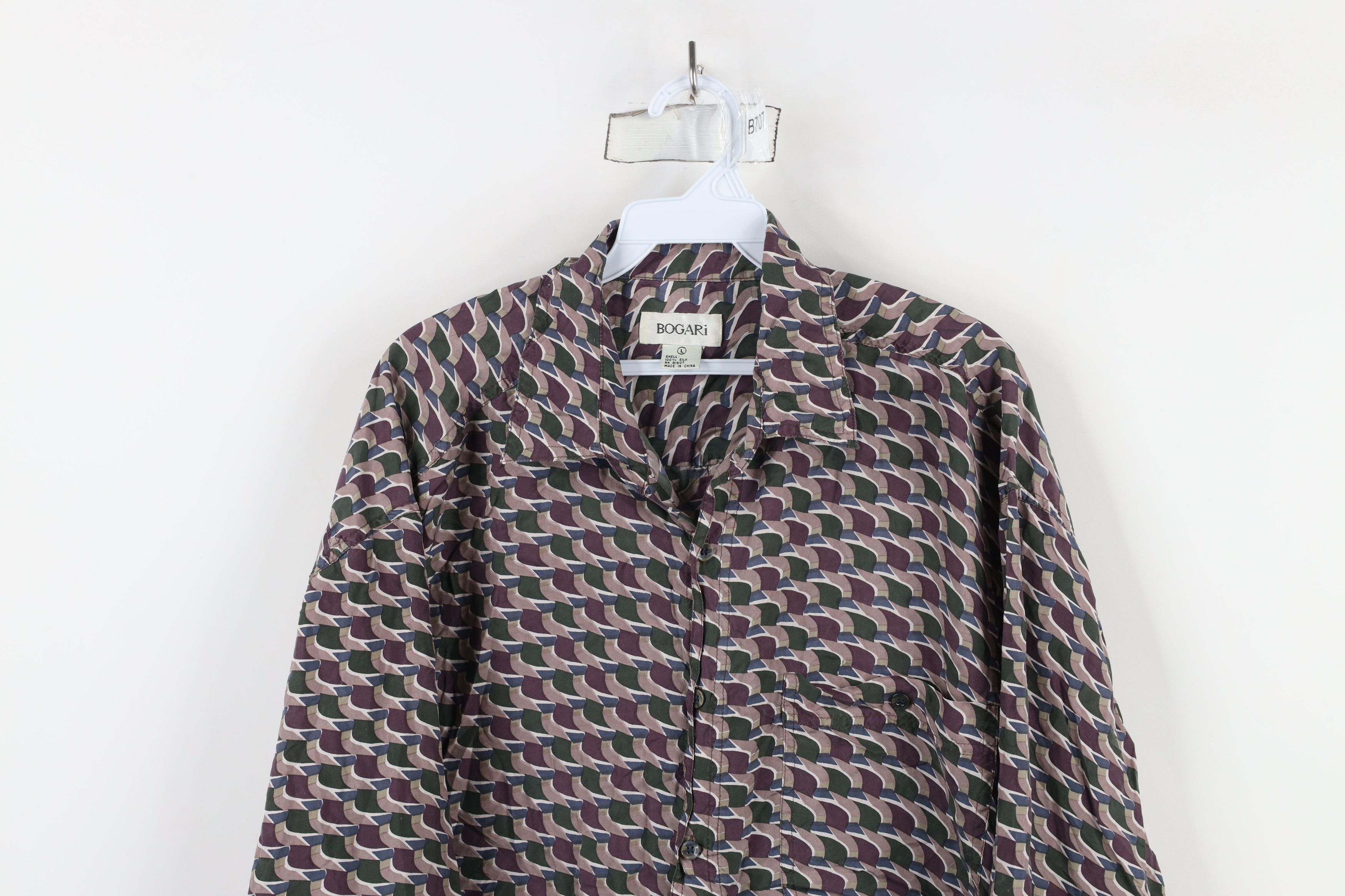 Vintage Vintage 90s Streetwear Long Sleeve Collared Button Shirt Size US L / EU 52-54 / 3 - 2 Thumbnail