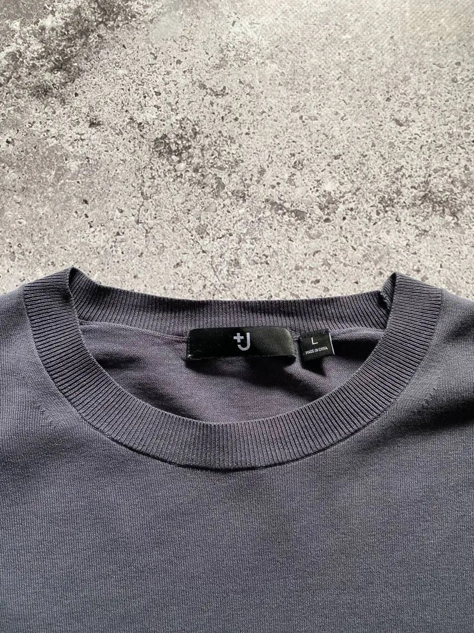 Jil Sander × Vintage JIL SANDER x UNIQLO WASH GREY LIGHT CREWNECK SWEATER Size US L / EU 52-54 / 3 - 7 Thumbnail