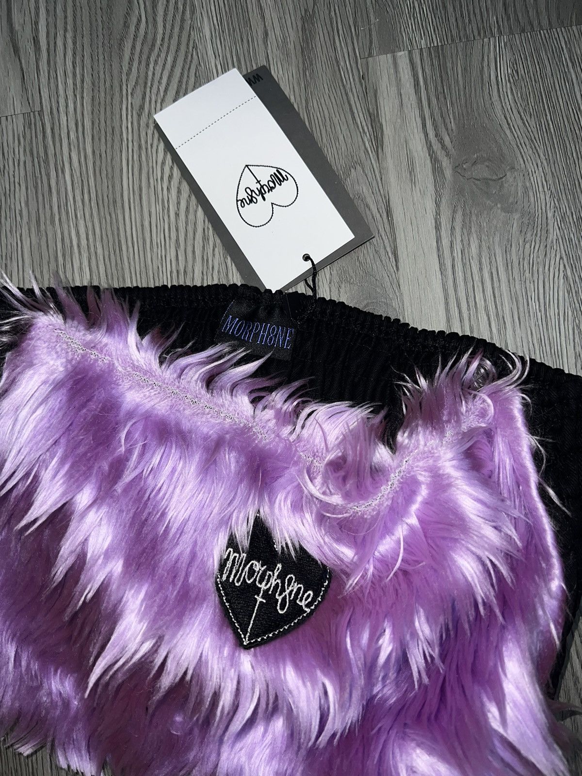 Japanese Brand Morph8ne purple fur tube top 🔮➕ Size ONE SIZE - 6 Thumbnail