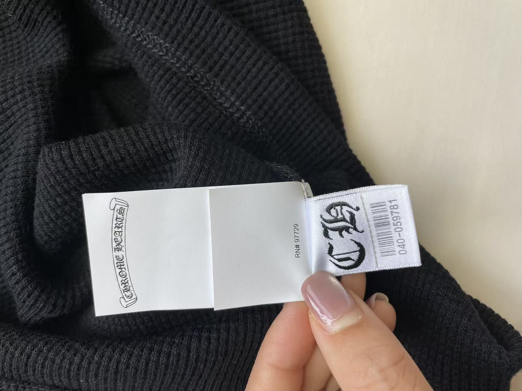 Chrome Hearts Chrome Hearts CH Logo Waffle Thermal Short Sleeve T-Shirt Size US L / EU 52-54 / 3 - 10 Thumbnail